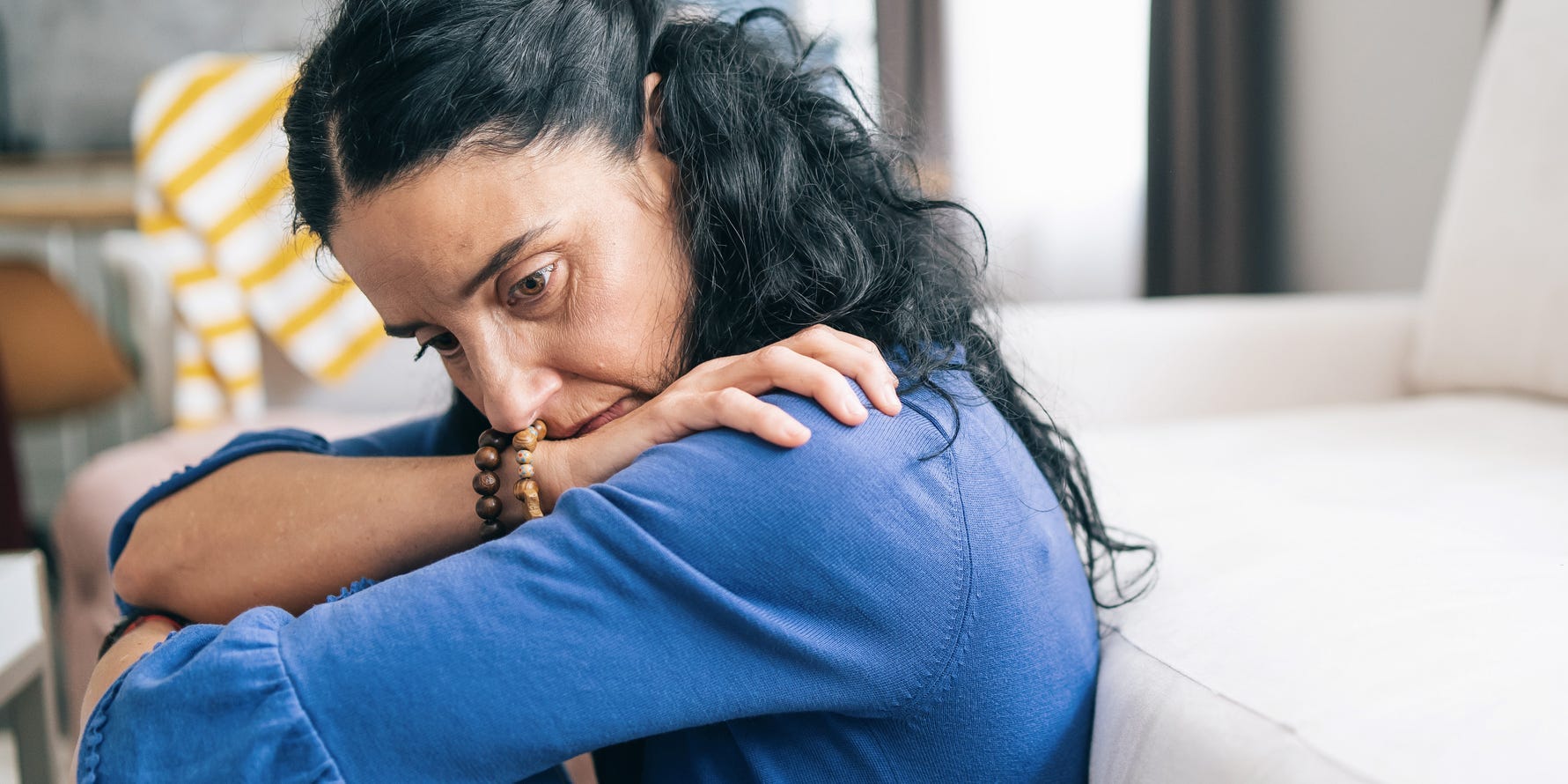 woman sad tired and depressed
