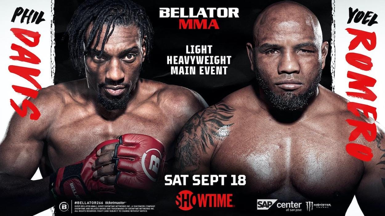 The promotional poster for Bellator 266.