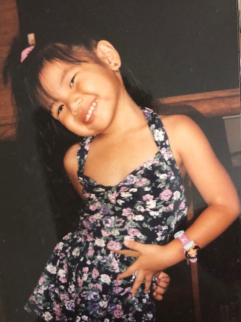 The author as a child.