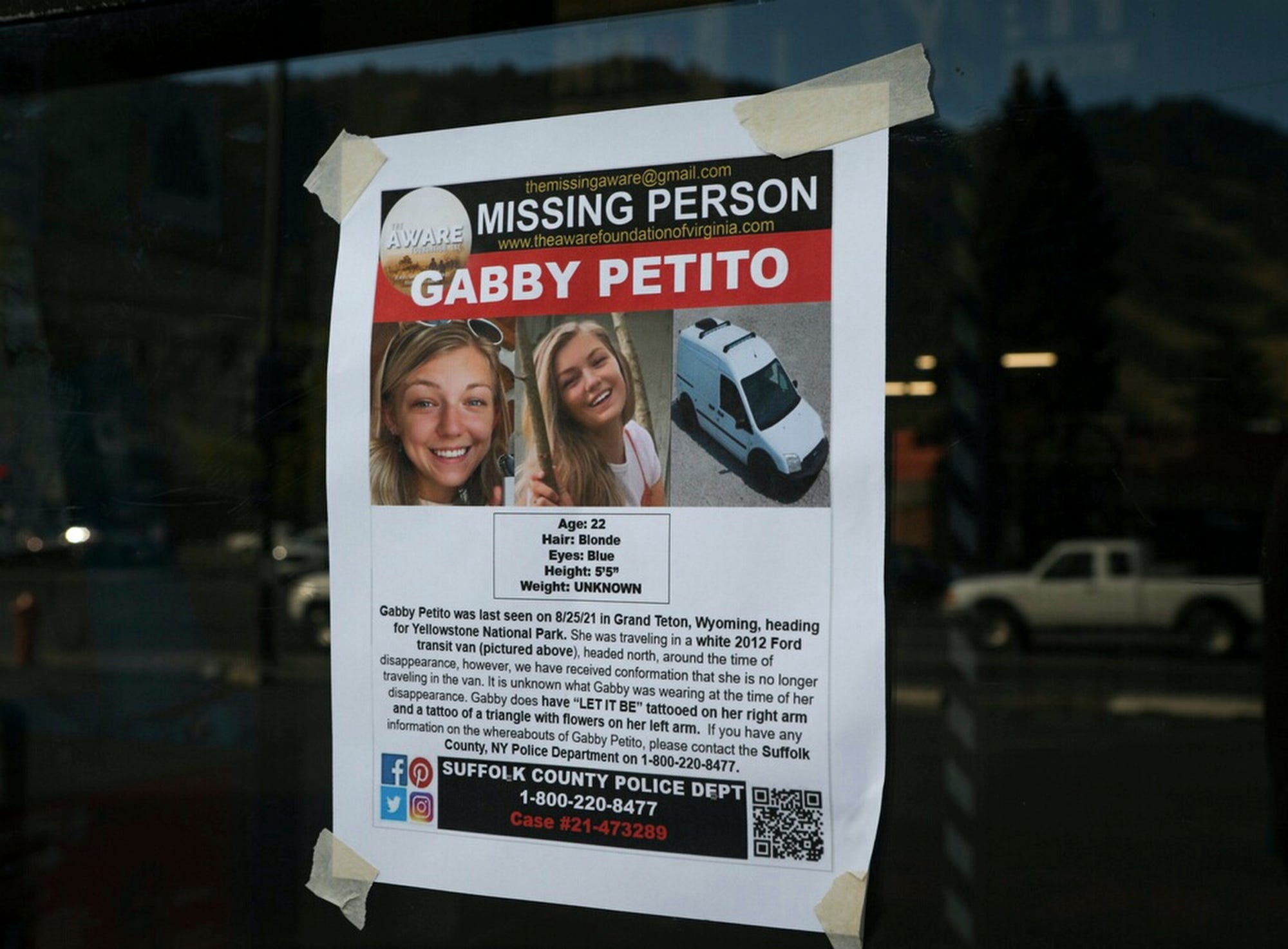 A missing poster for Gabby Petito