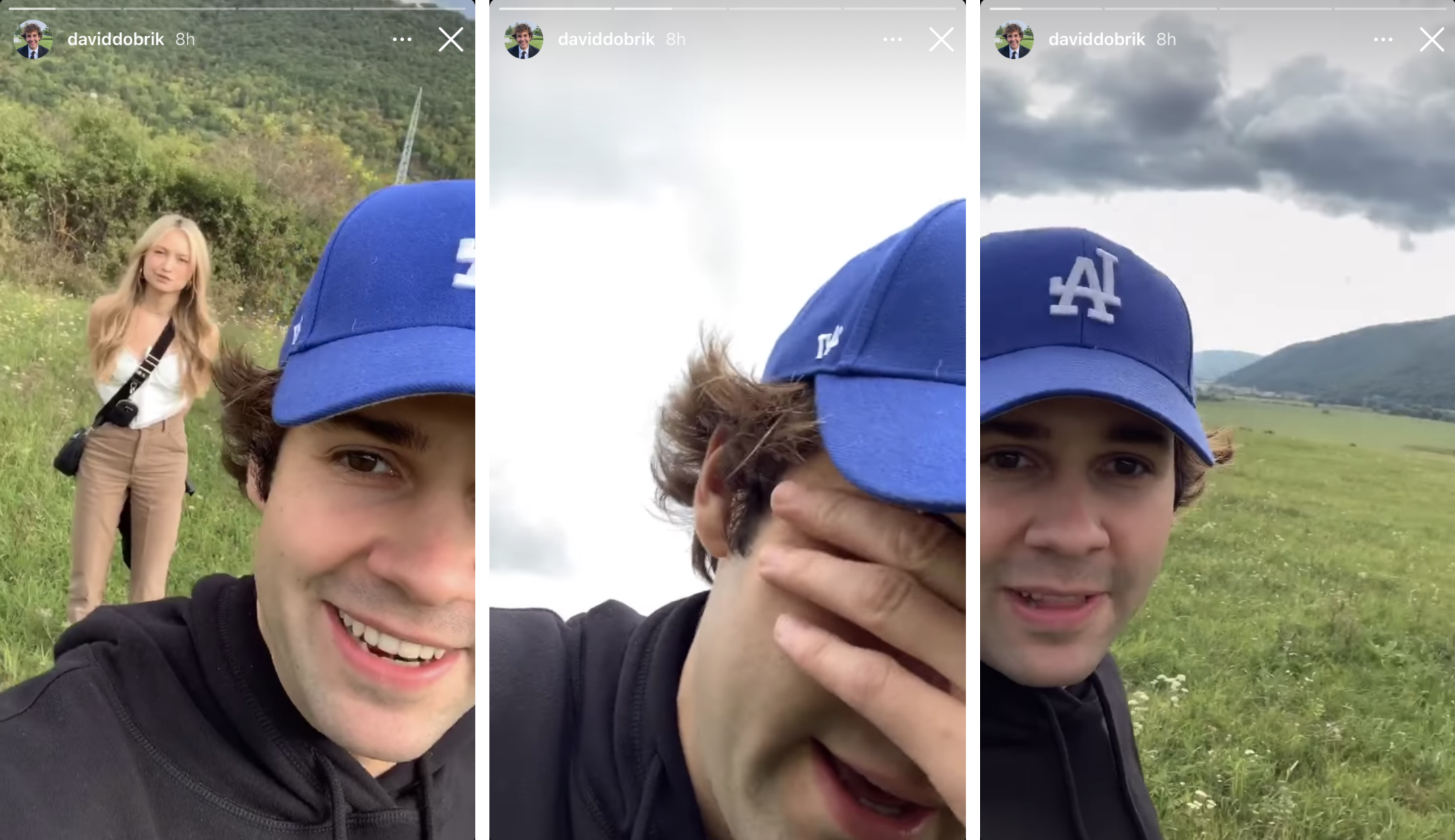 David Dobrik says he and his assistant Taylor Hudson are stuck in Slovakia.