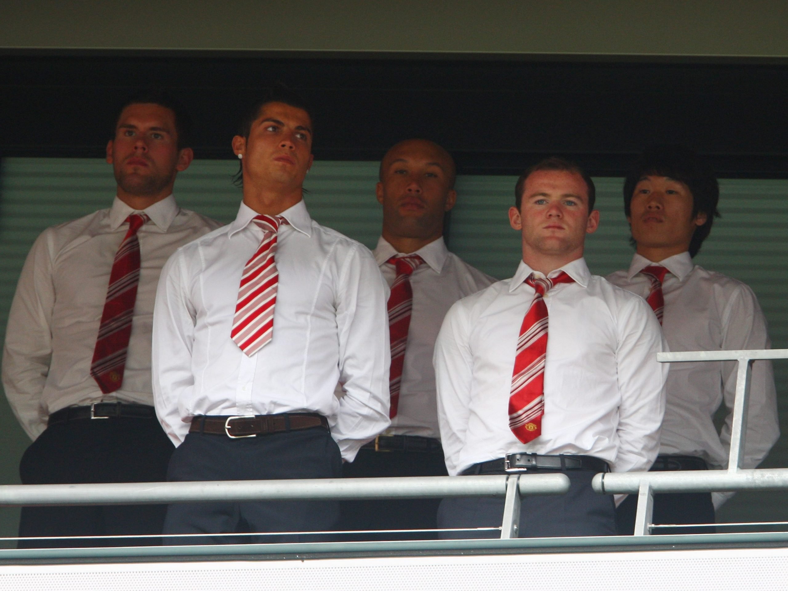 Ben Foster and Cristiano Ronaldo.