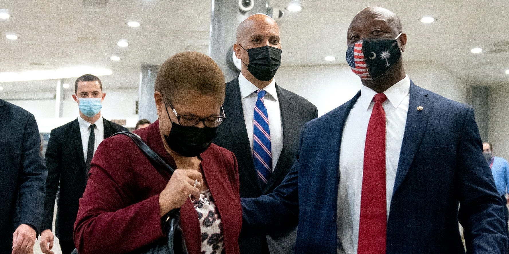 Tim Scott, Karen Bass, Cory Booker