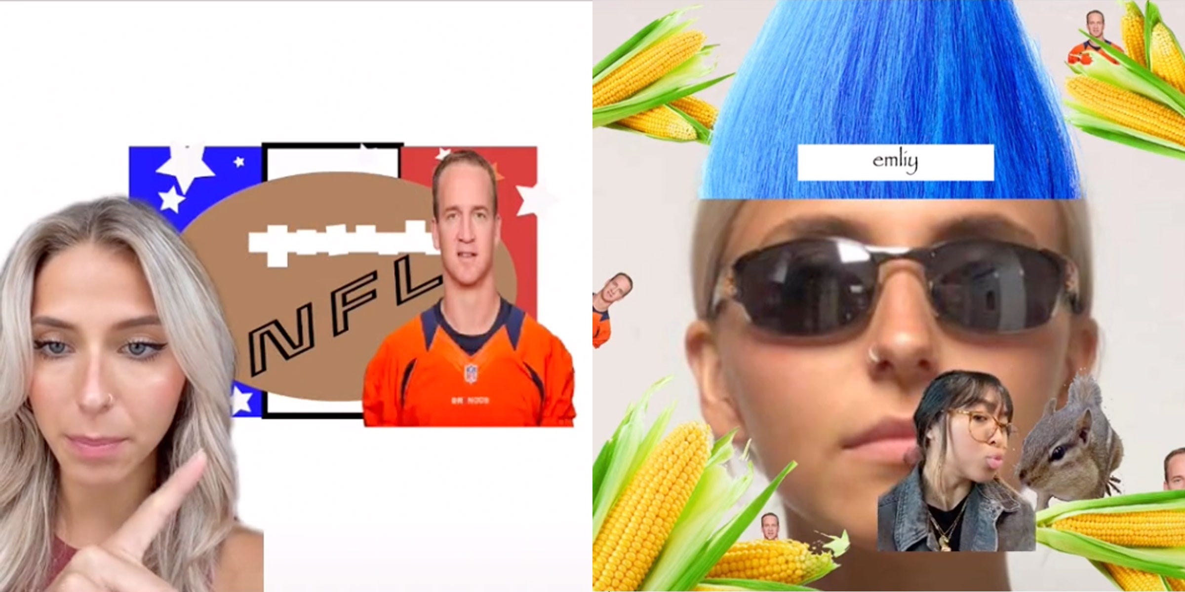 The NFL went along with a TikTok user's satirical recreation of their logo.