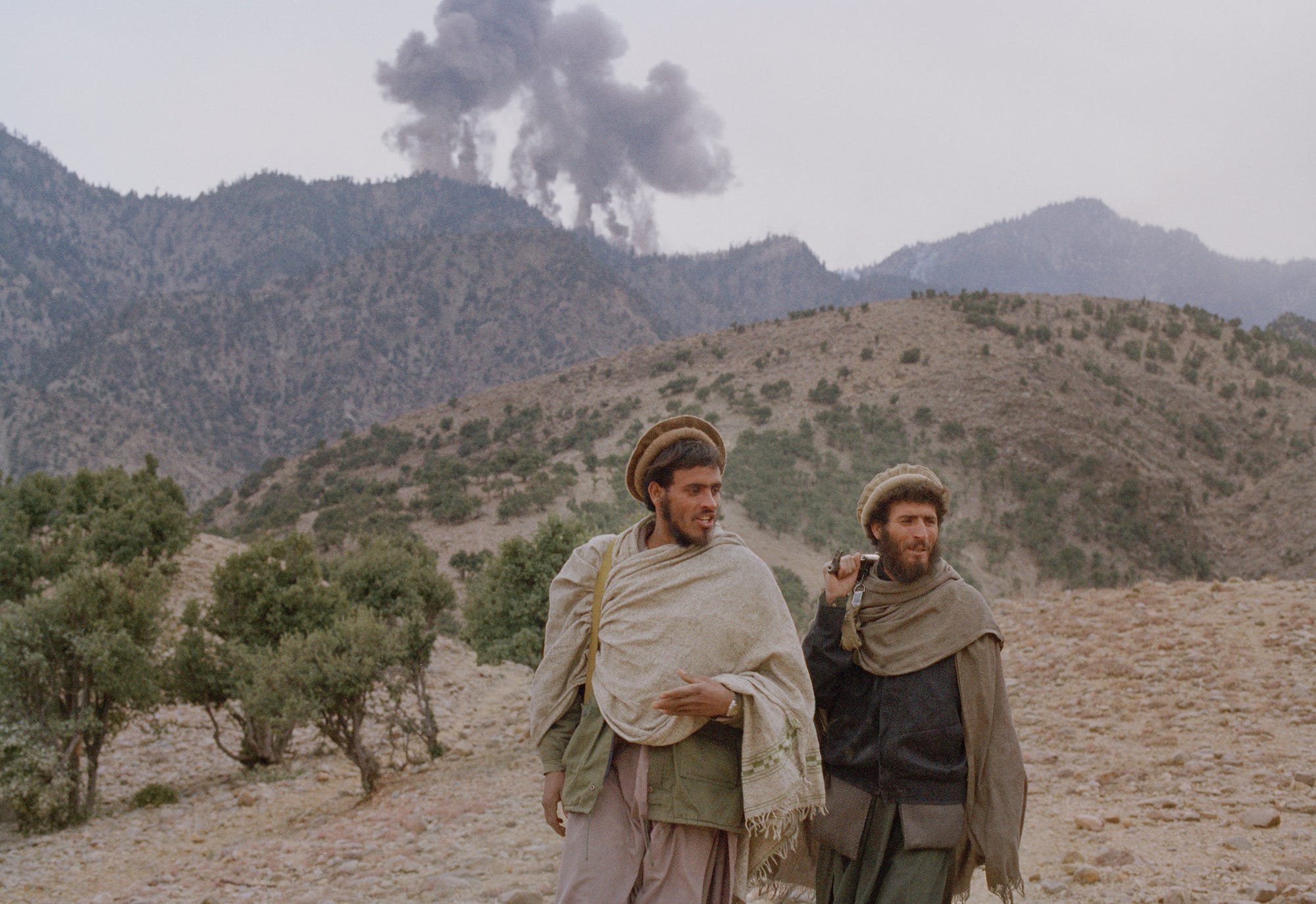 Afghanistan fighters near Tora Bora