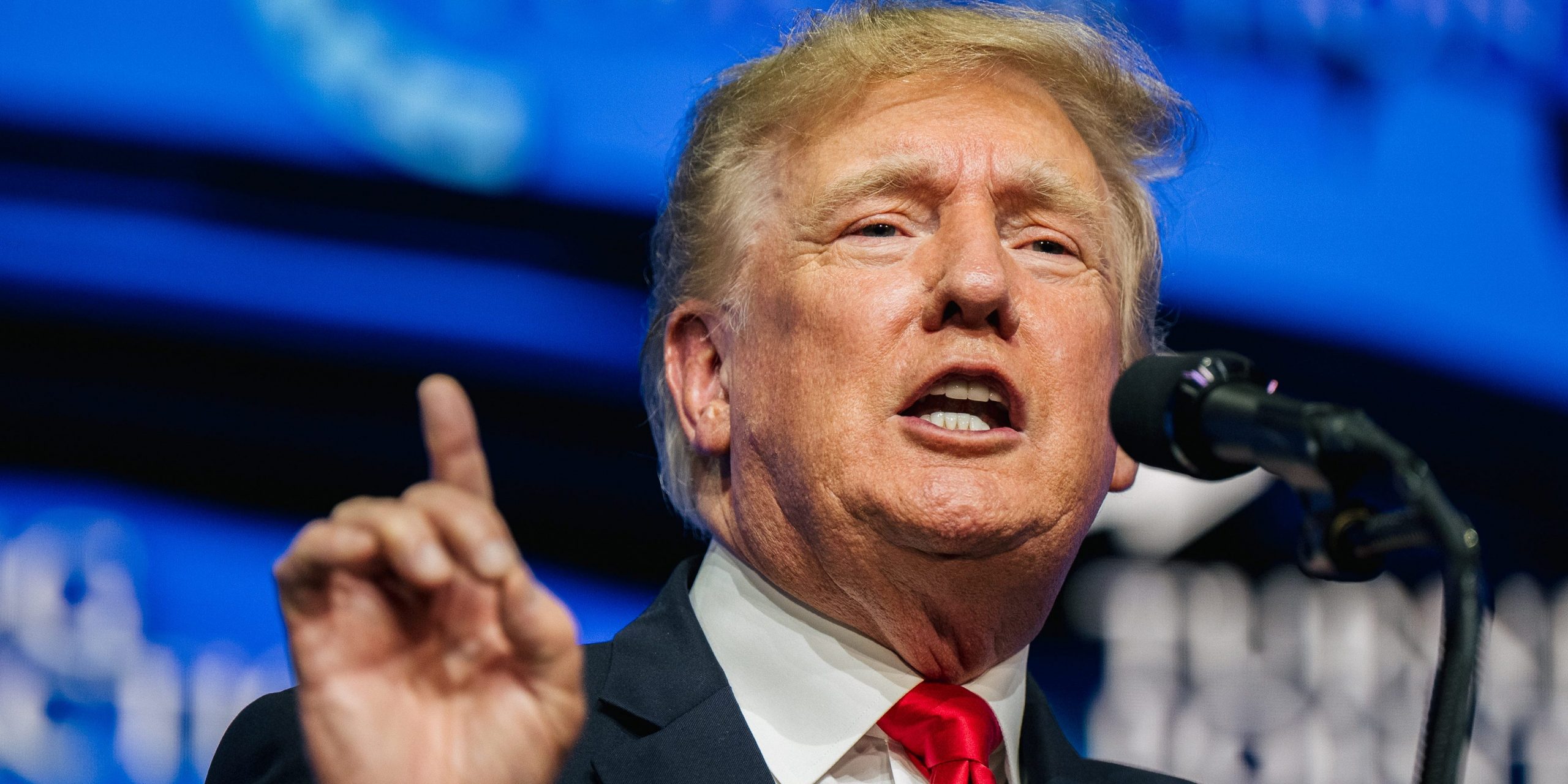 Former US President Donald Trump speaks during the Rally To Protect Our Elections conference on July 24, 2021 in Phoenix, Arizona.