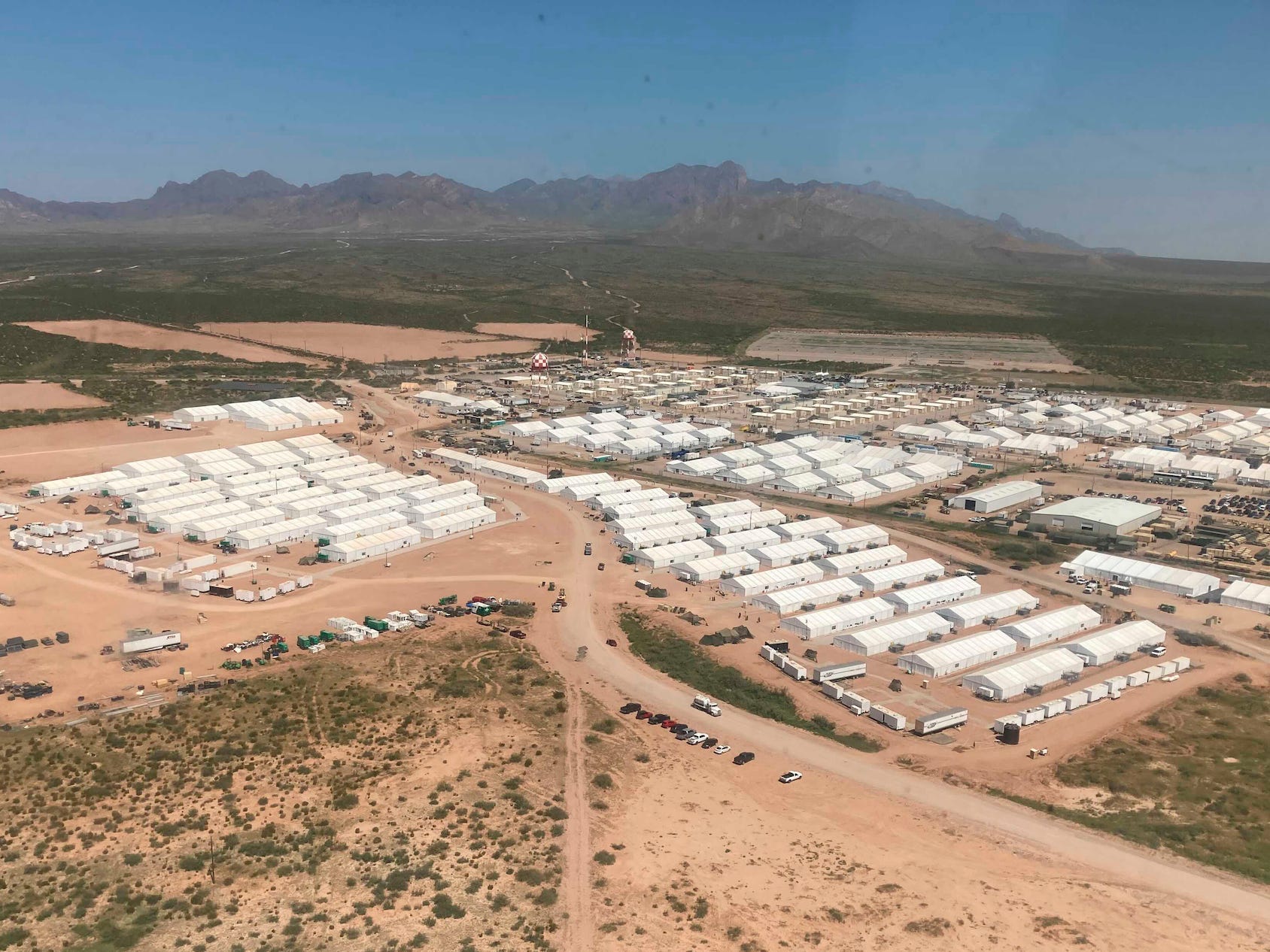 An aerial view of Fort Bliss' Doña Ana Village in New Mexico is seen Friday, Sept. 10, 2021.