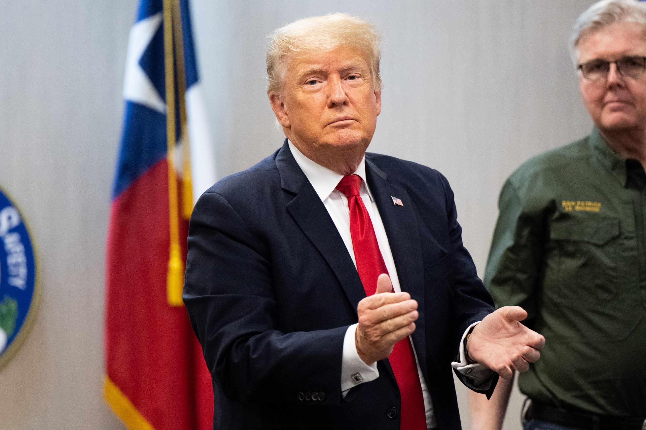 Former President Donald Trump in Texas.