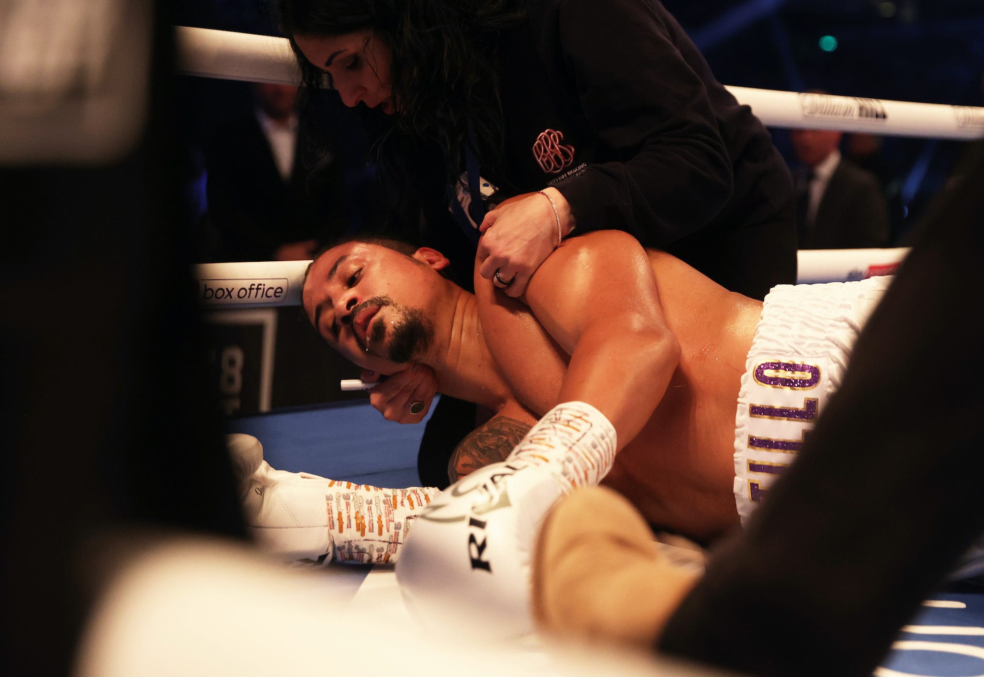 Lenin Castillo was knocked out in the second round.