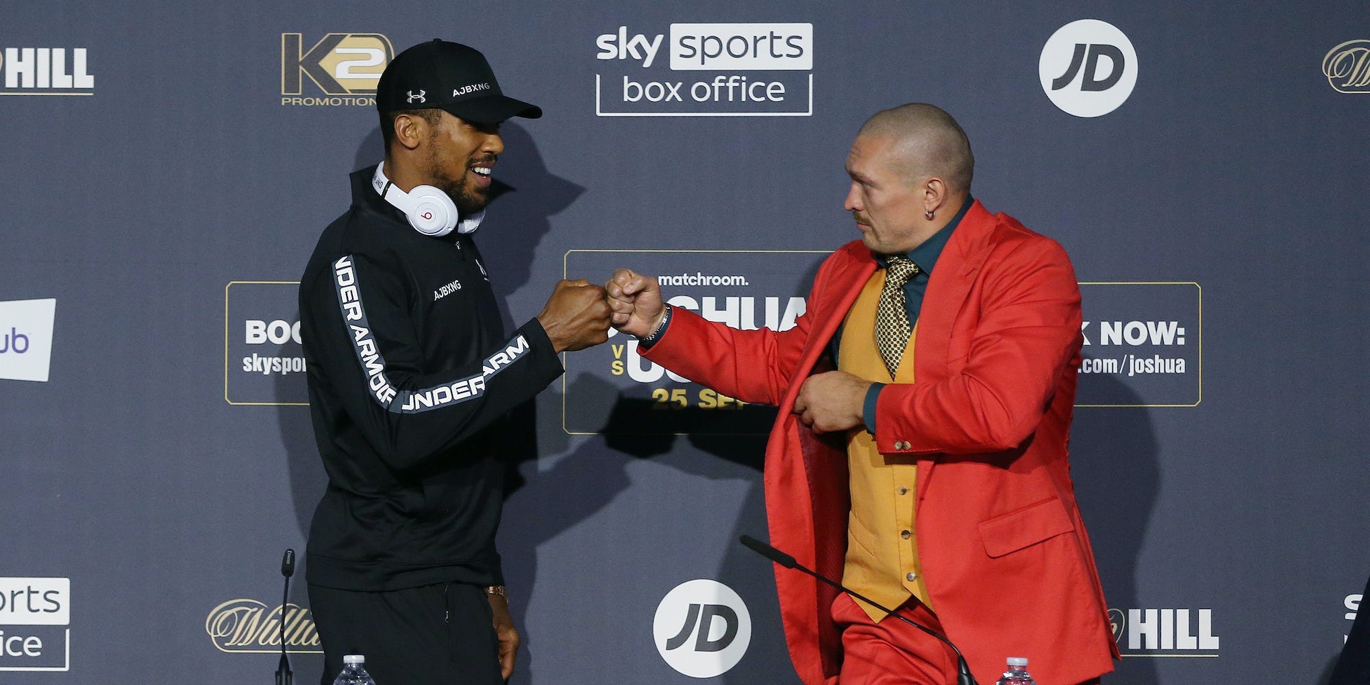 Anthony Joshua and Oleksandr Usyk.