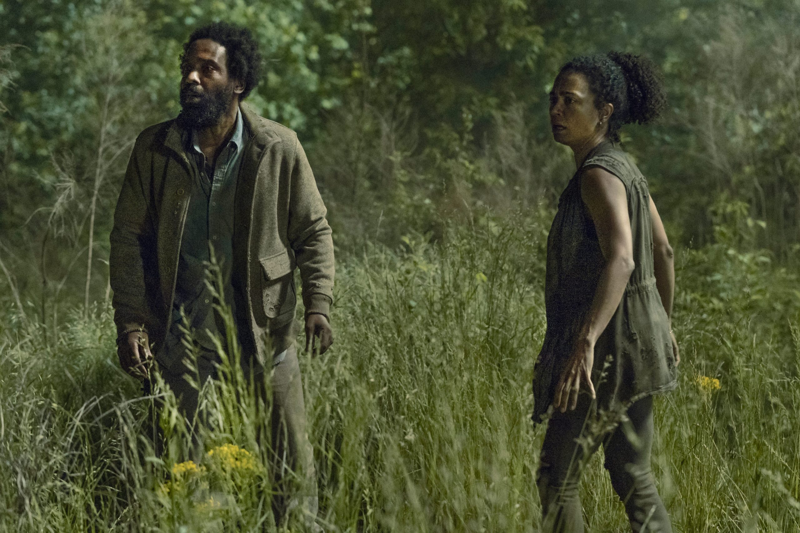 TWD 1106 Virgil and Connie, Kevin Carroll and Lauren Ridloff