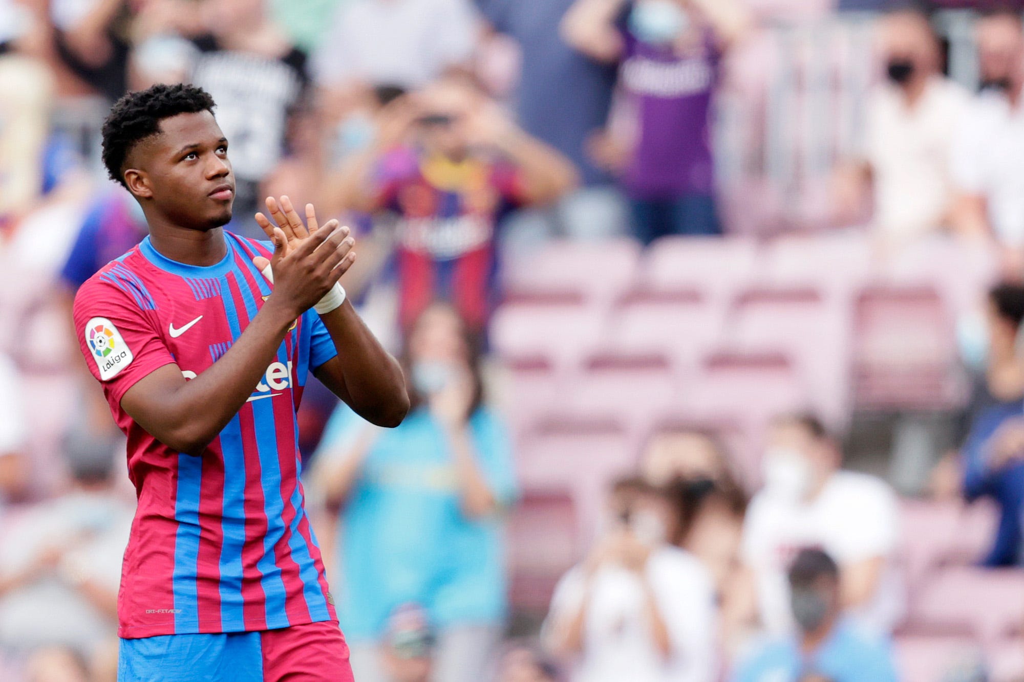 Ansu Fati after Barcelona’s 3-0 win over Levante on Sunday.
