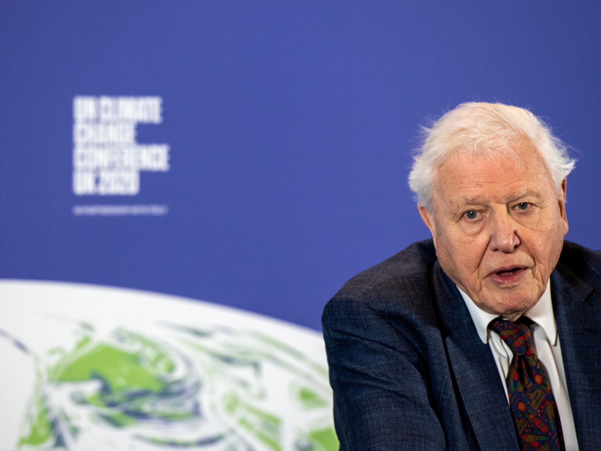 FILE PHOTO: David Attenborough speaks during a conference about the UK-hosted COP26 UN Climate Summit, at the Science Museum in London, Britain February 4, 2020. Chris J Ratcliffe/Pool via REUTERS