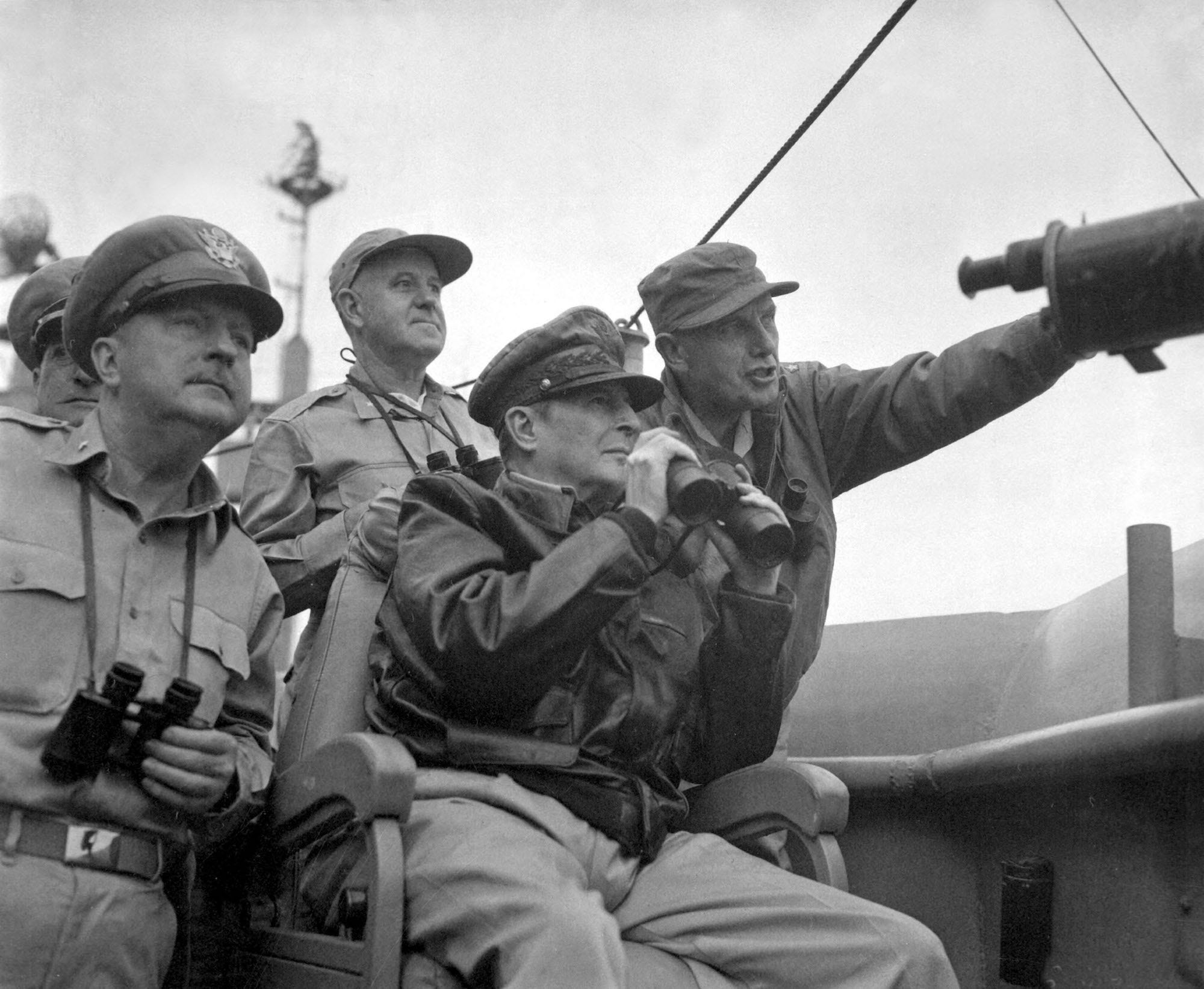 Gen. Douglas MacArthur at Incheon invasion