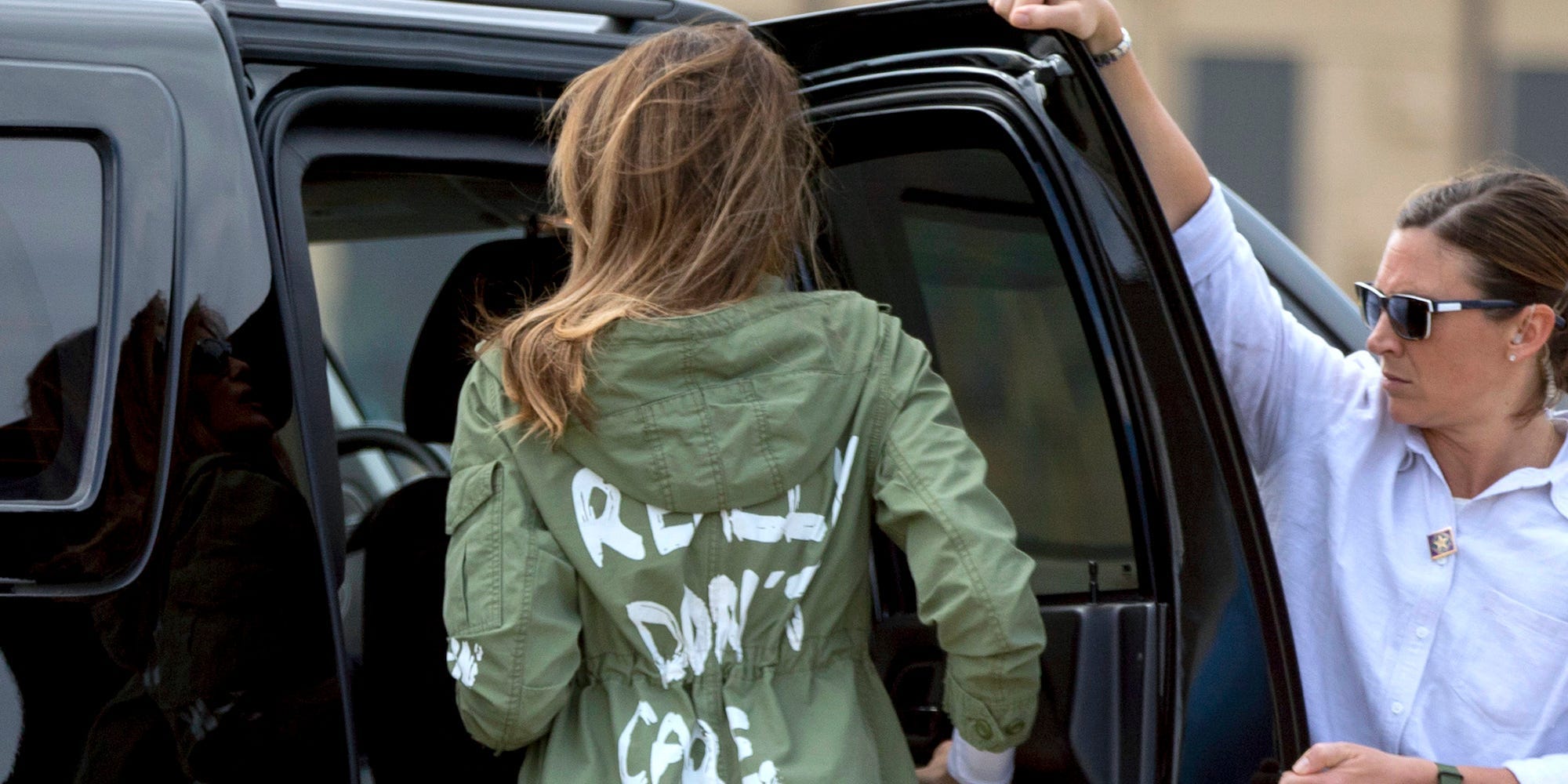 illegal immigrants workforce immigrant workers rights melania trump i really don't care jacket