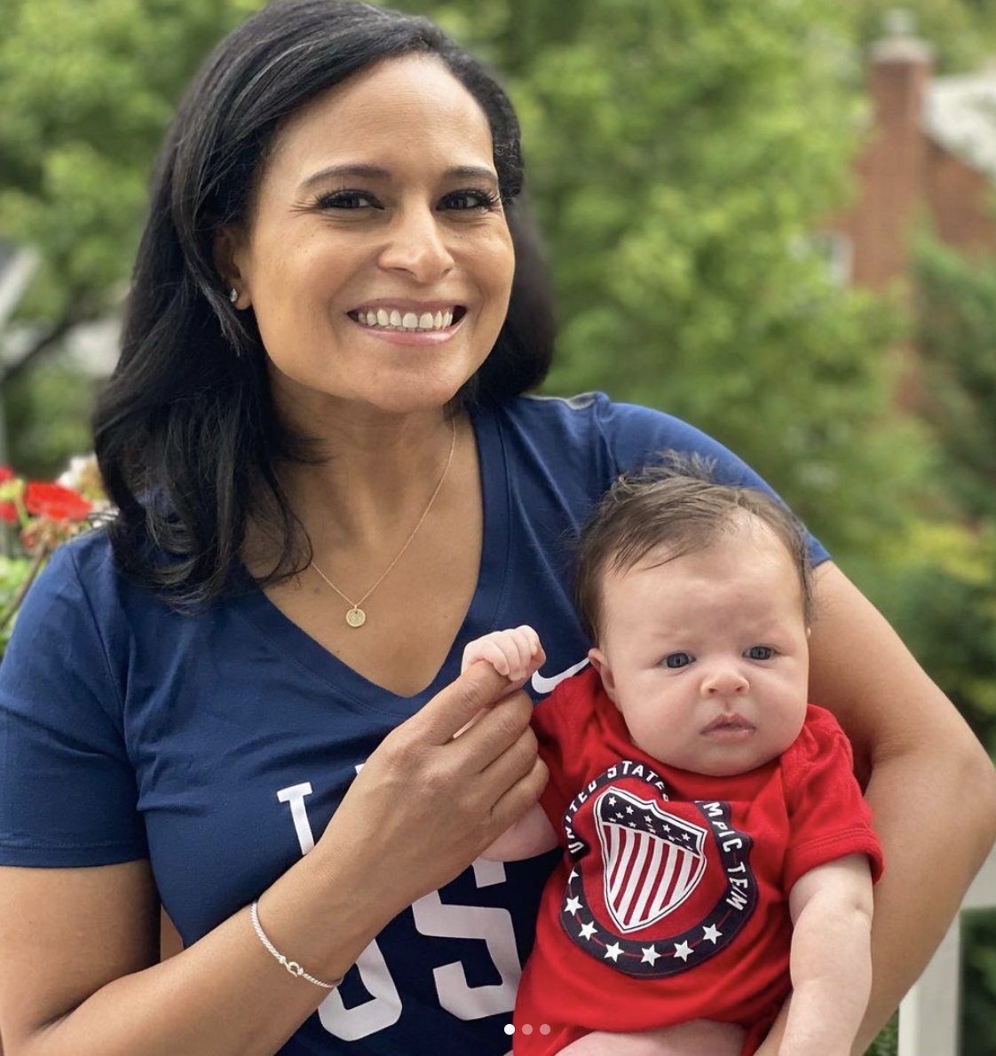 Kristen Welker and daughter Margot