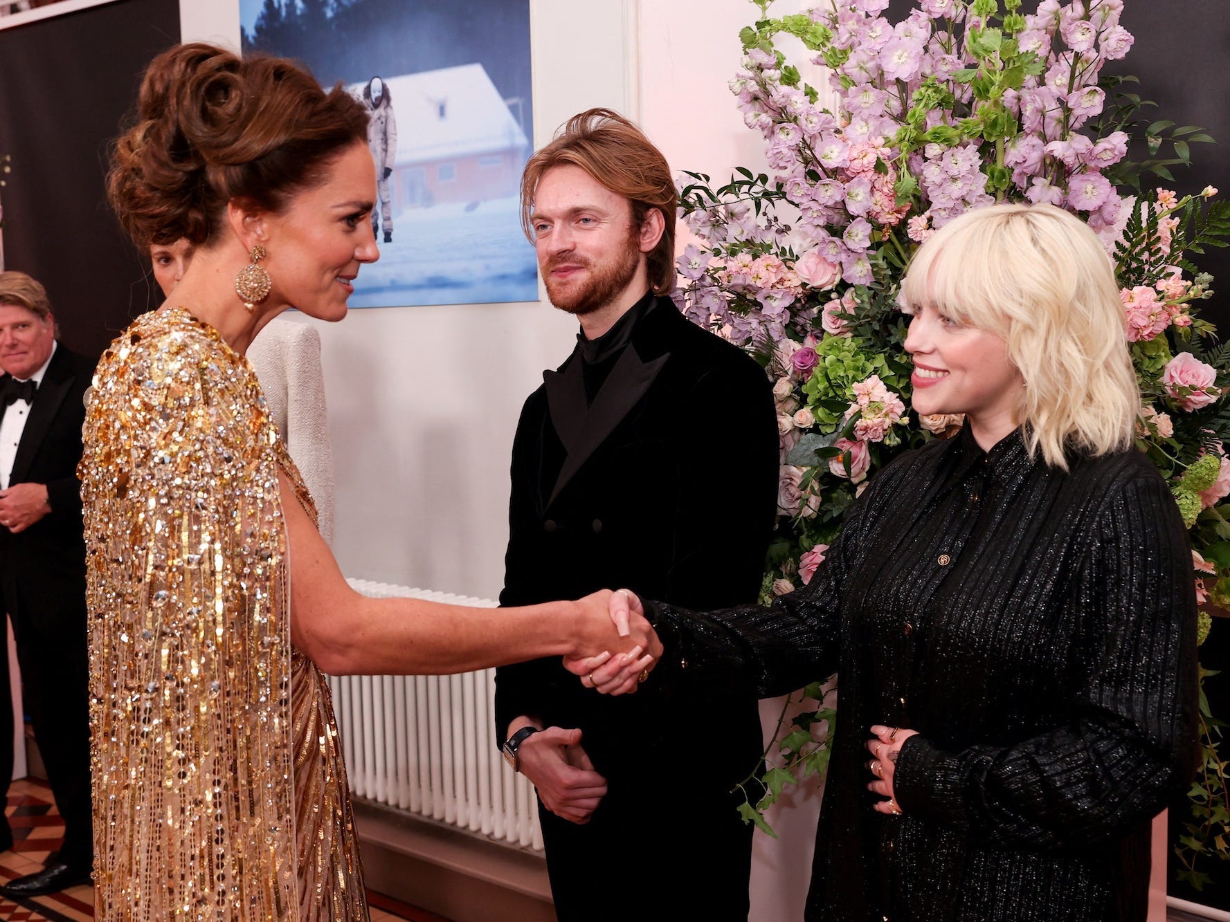 Kate Middleton and Billie Eilish meet at the "No Time to Die" premiere.
