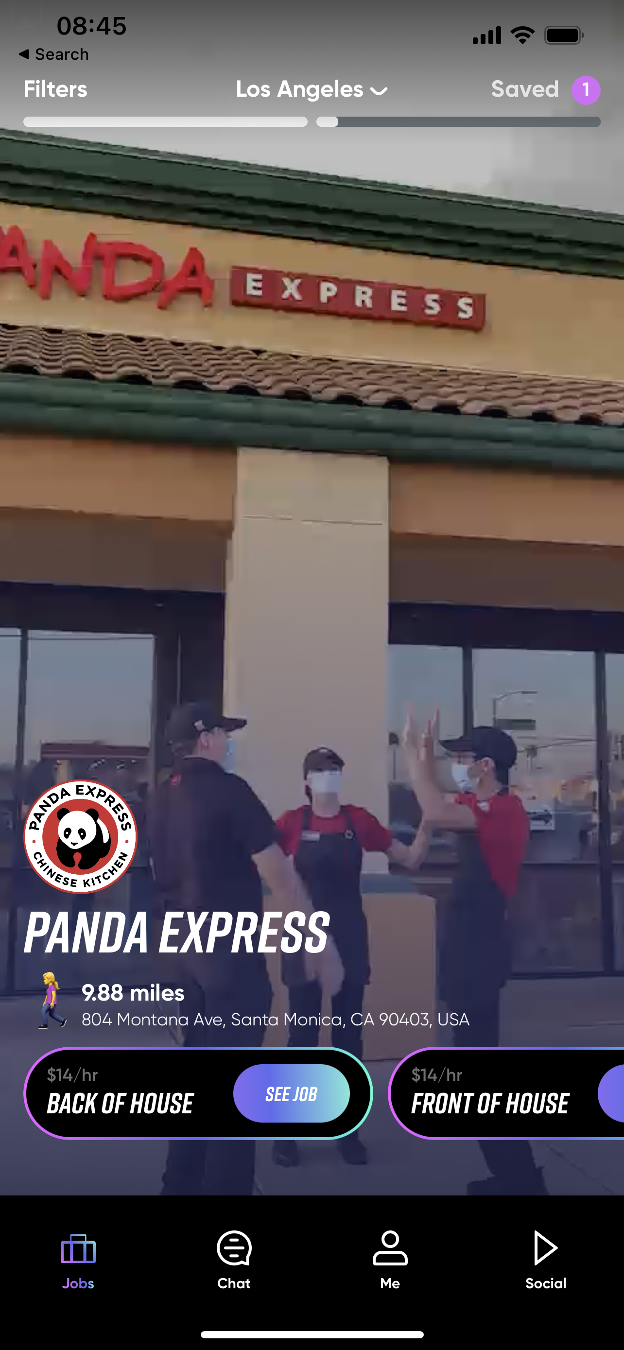 A screengrab showing the behind the scenes of what its like to work at Panda Express