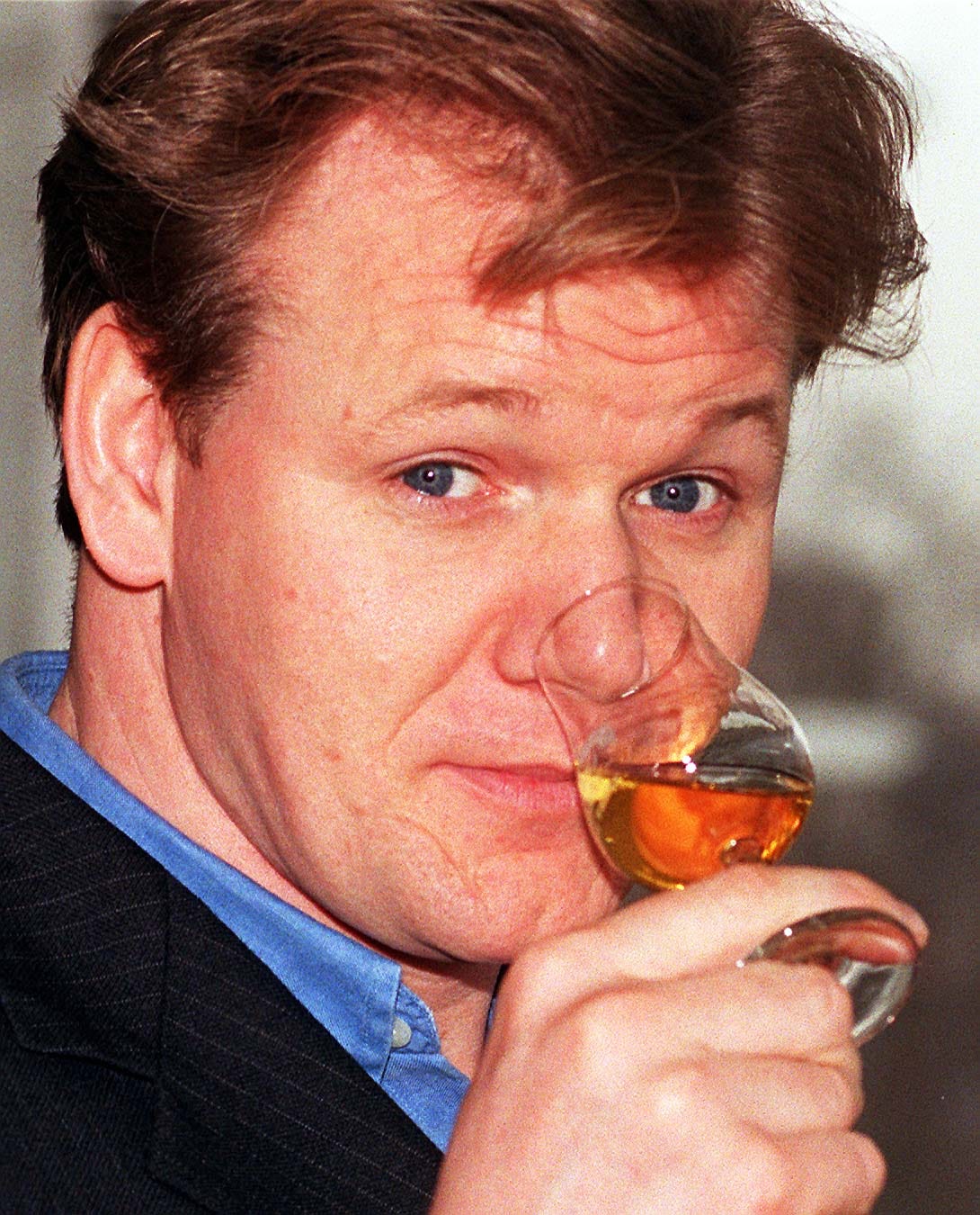 Gordon Ramsay pictured during his early career as a chef in the 1990s.