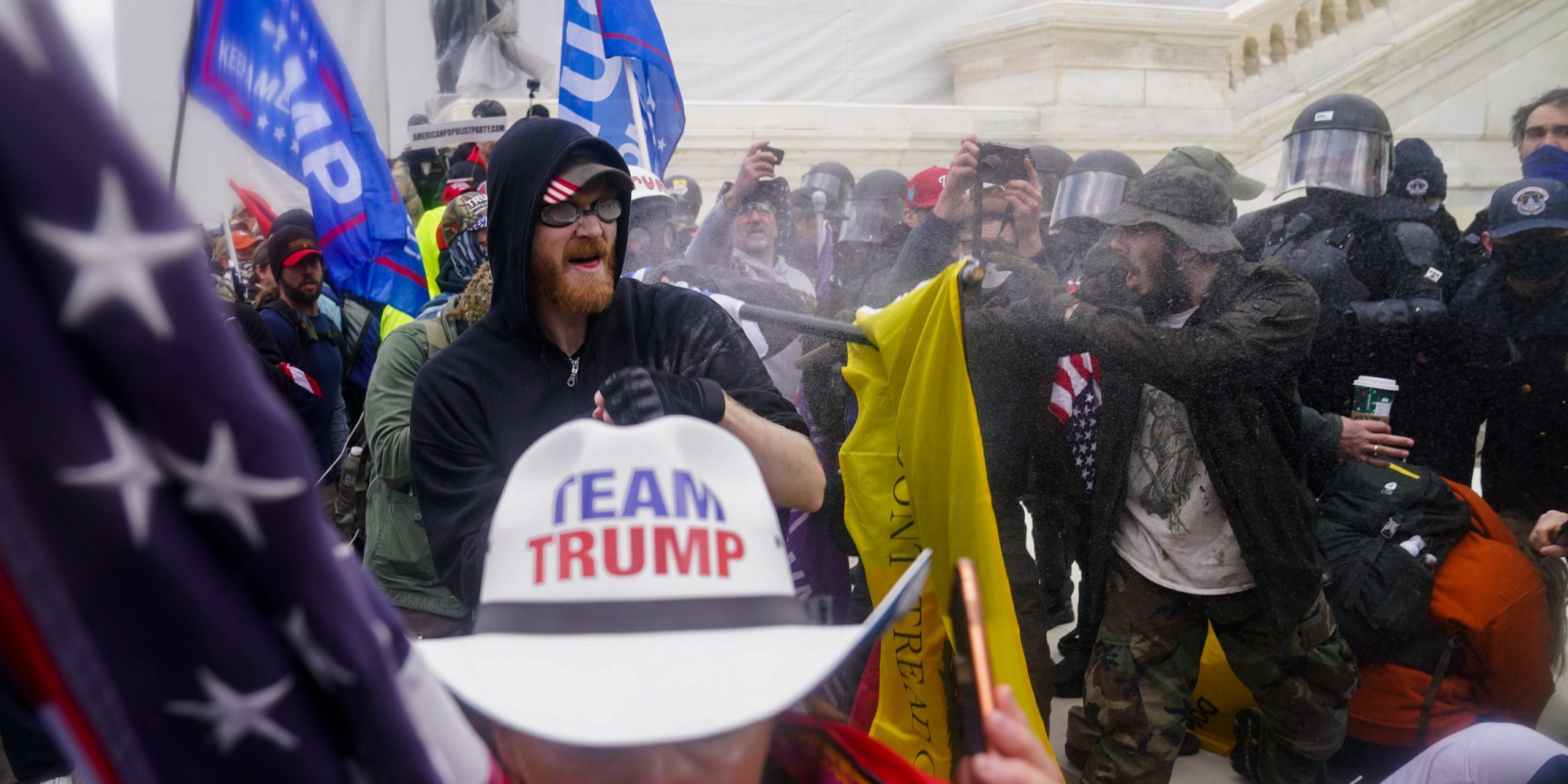 Pro-Trump mob storming the US Capitol