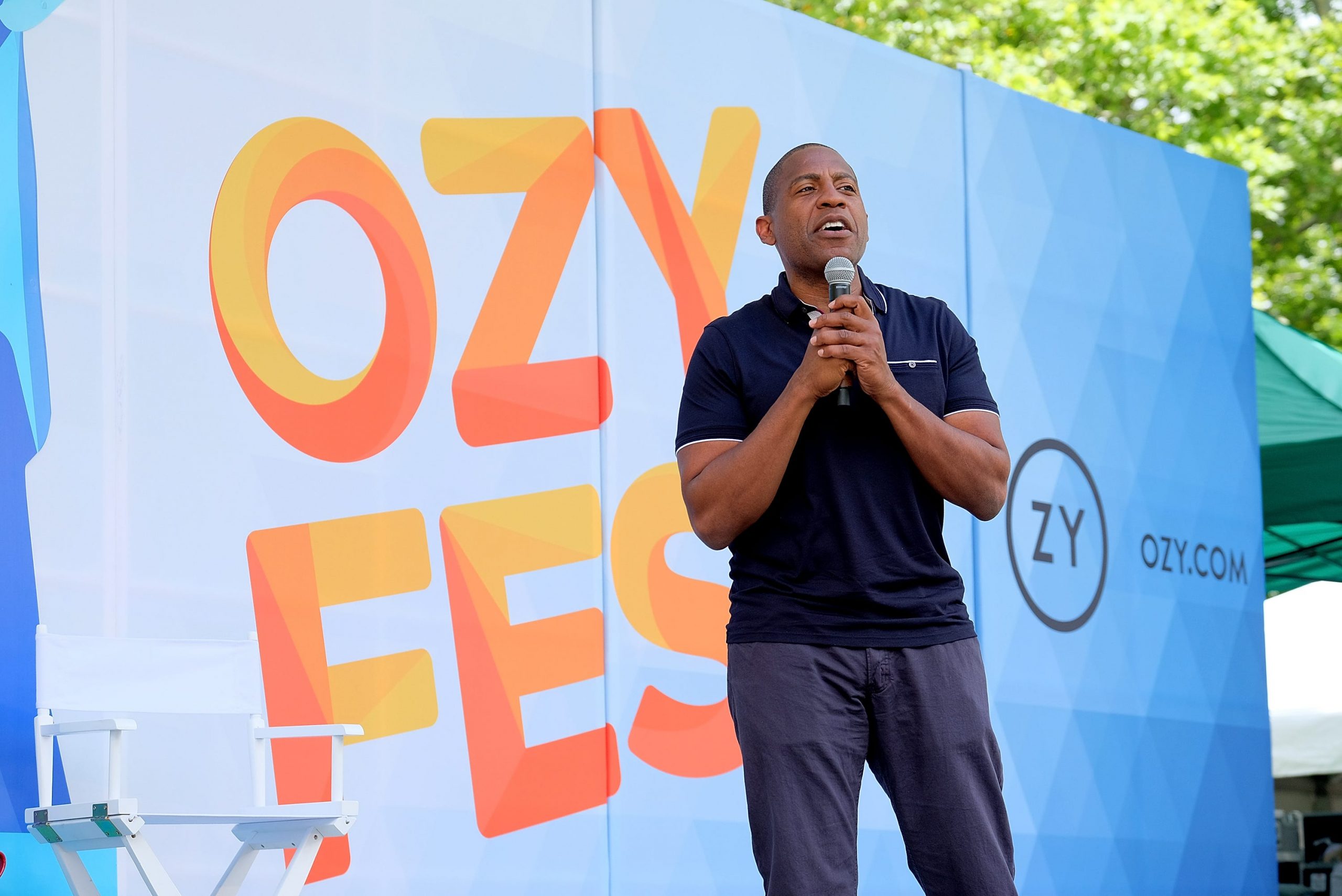 Carlos Watson speaks onstage during OZY FEST 2018 at Rumsey Playfield, Central Park on July 21, 2018 in New York City.