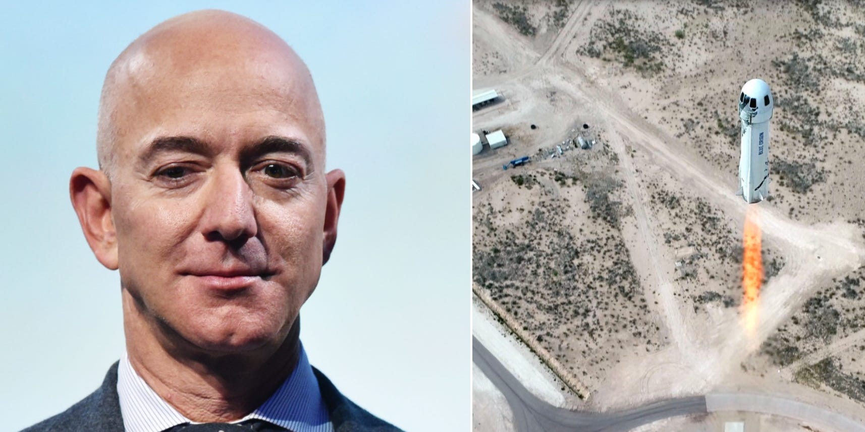 Jeff Bezos, founder of Blue Origin