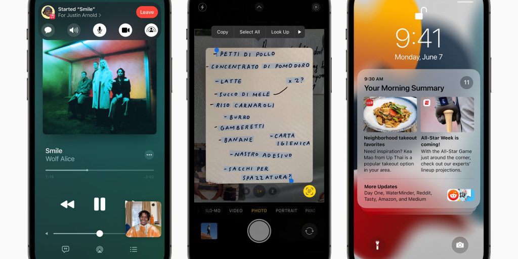 iOS 15 op iPhone 12 Pro