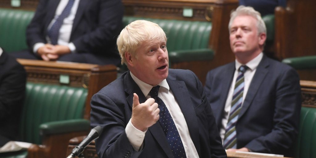 De Britse premier Boris Johnson.