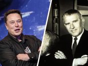 Elon Musk en Wernher von Braun.