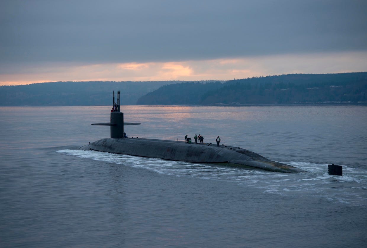 Ohio class ballistic missile submarine