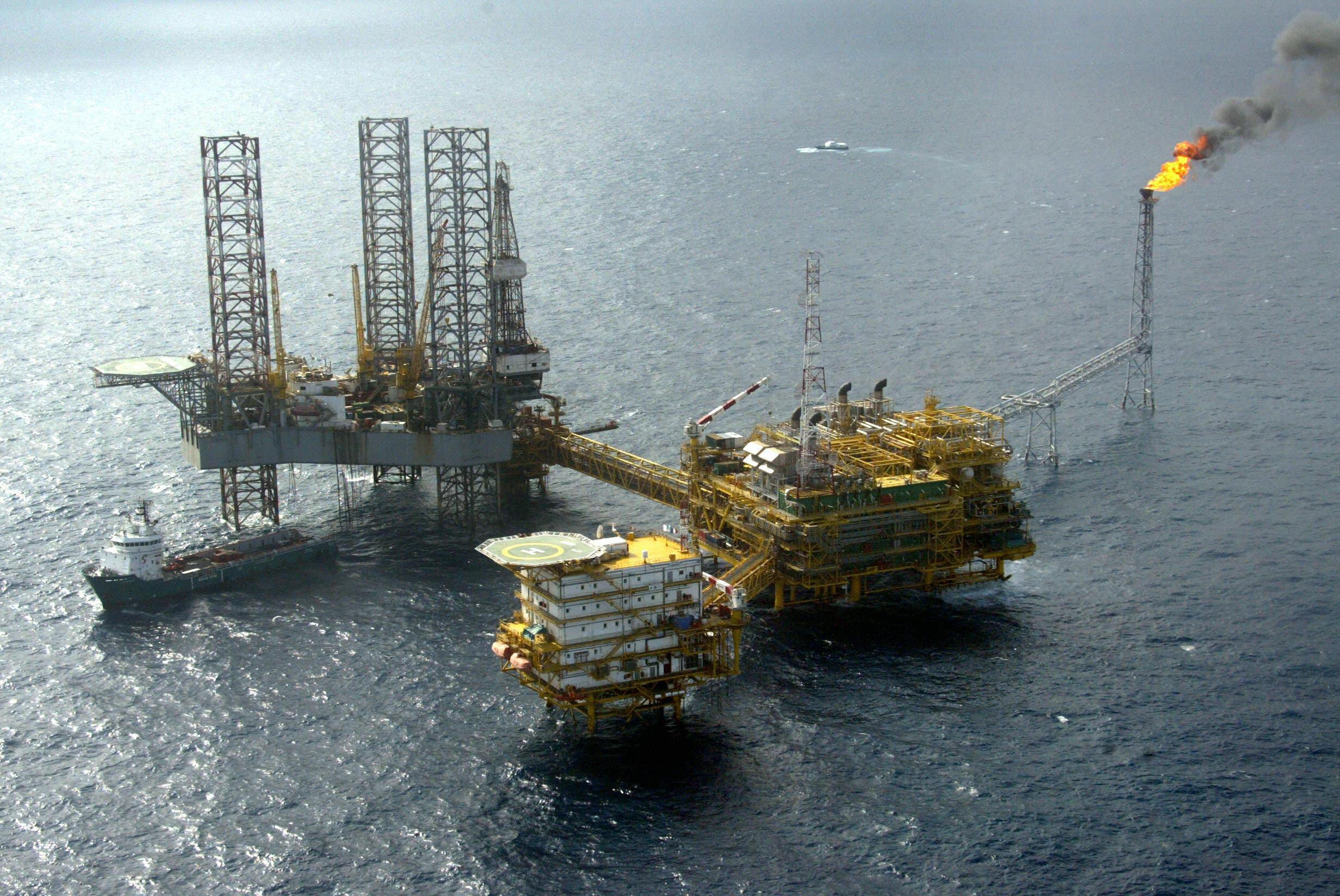 An offshore rig owned by Total Nigeria