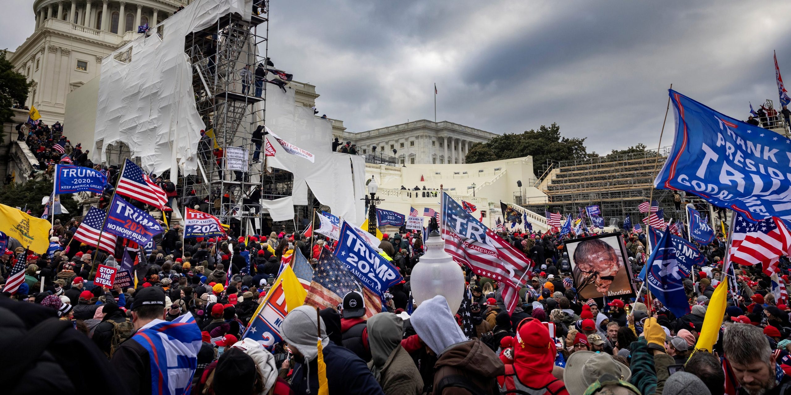 Capitol Riot Trump Signs