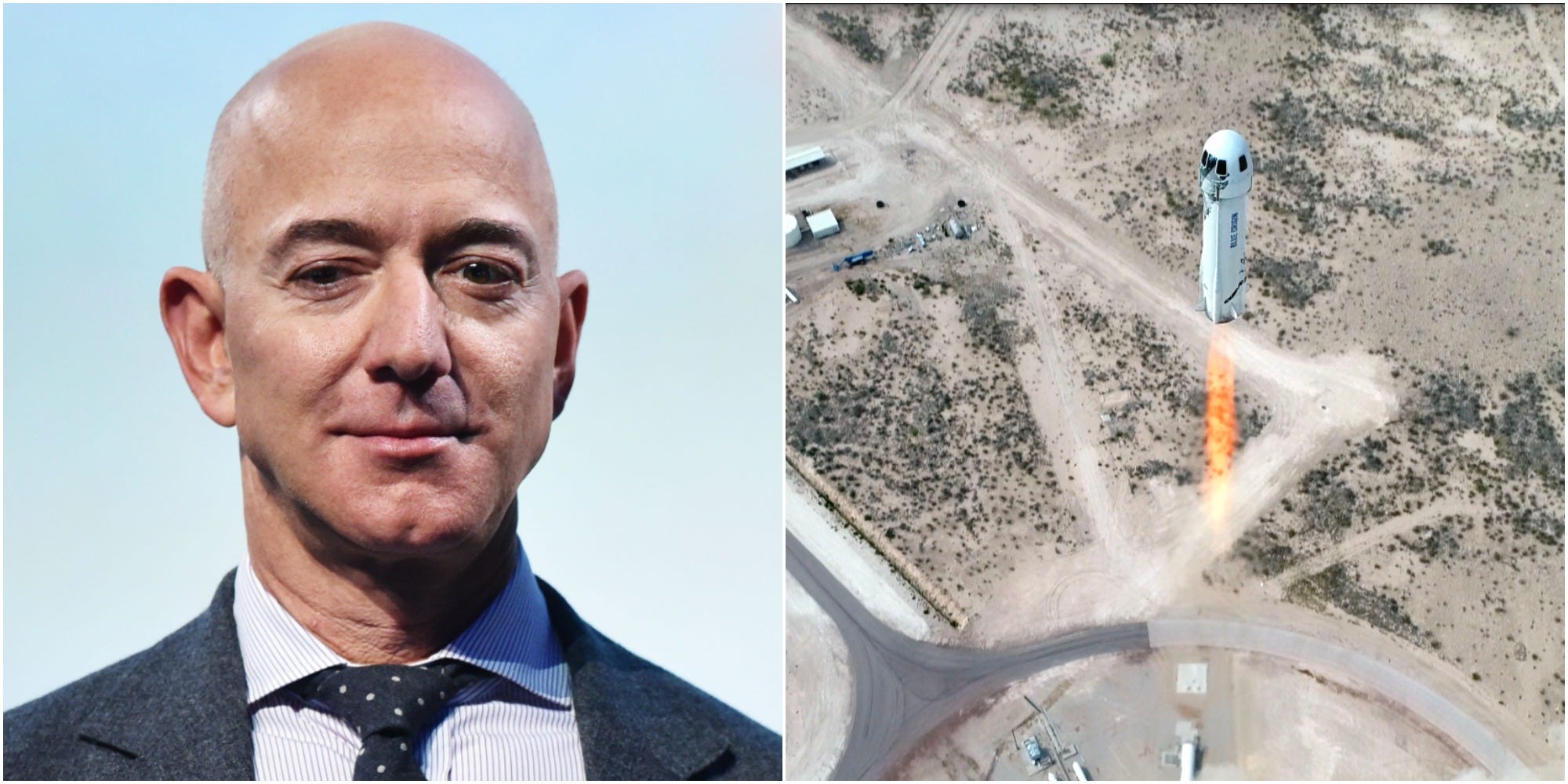 Jeff Bezos, founder of Blue Origin