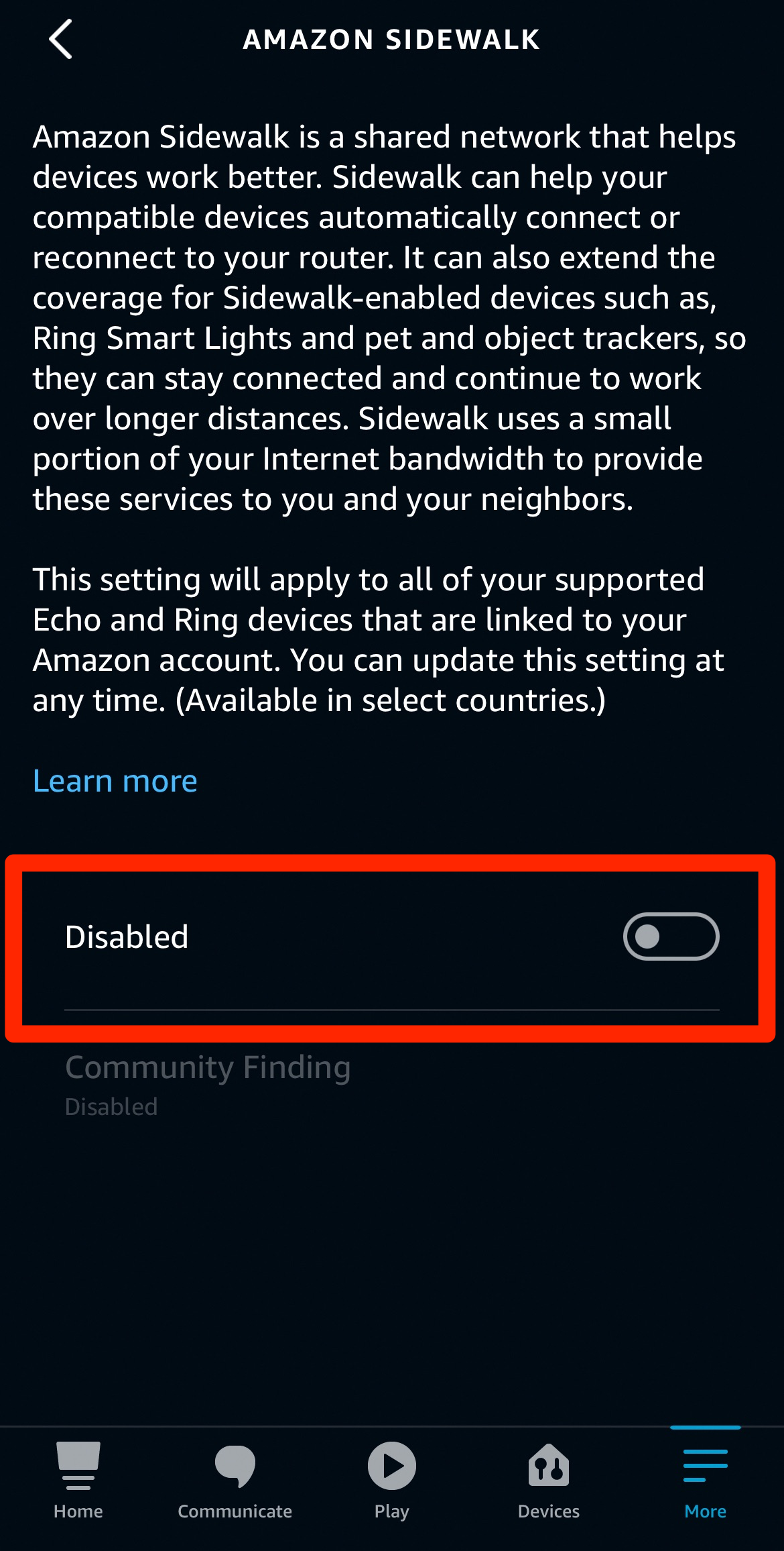 amazon alexa sidewalk