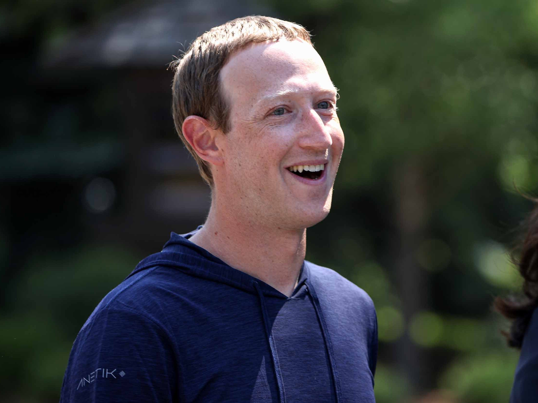 A photo of Mark Zuckerberg, the CEO and cofounder of Facebook.