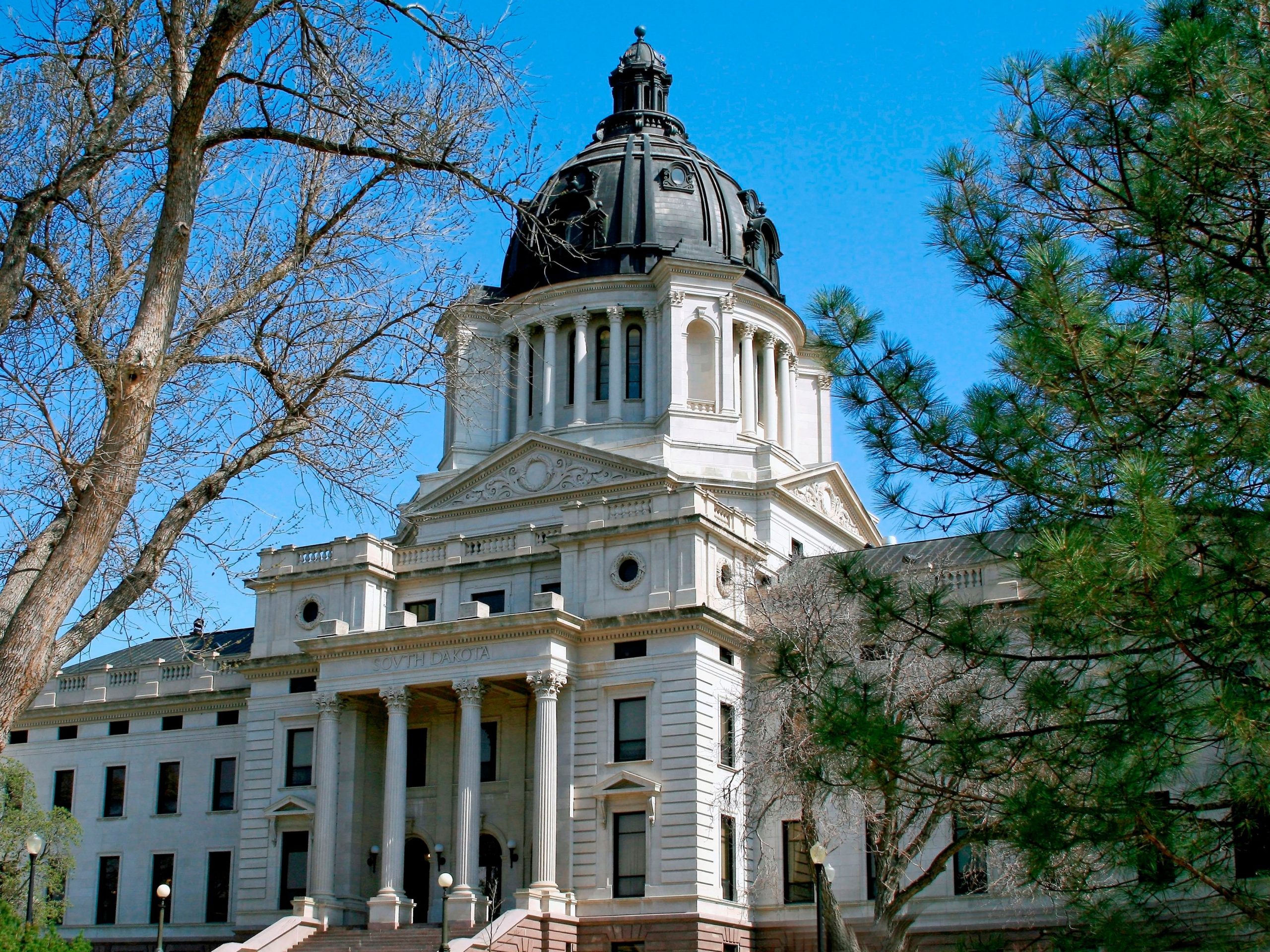 South Dakota's state capitol building.