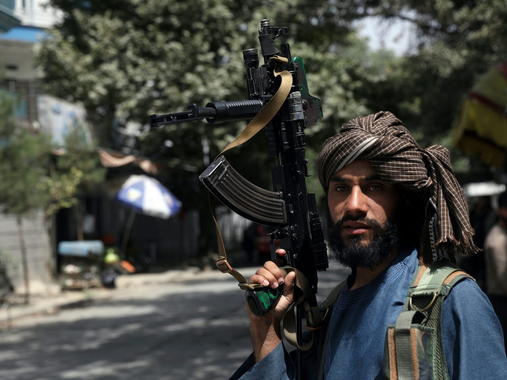 A Taliban fighter