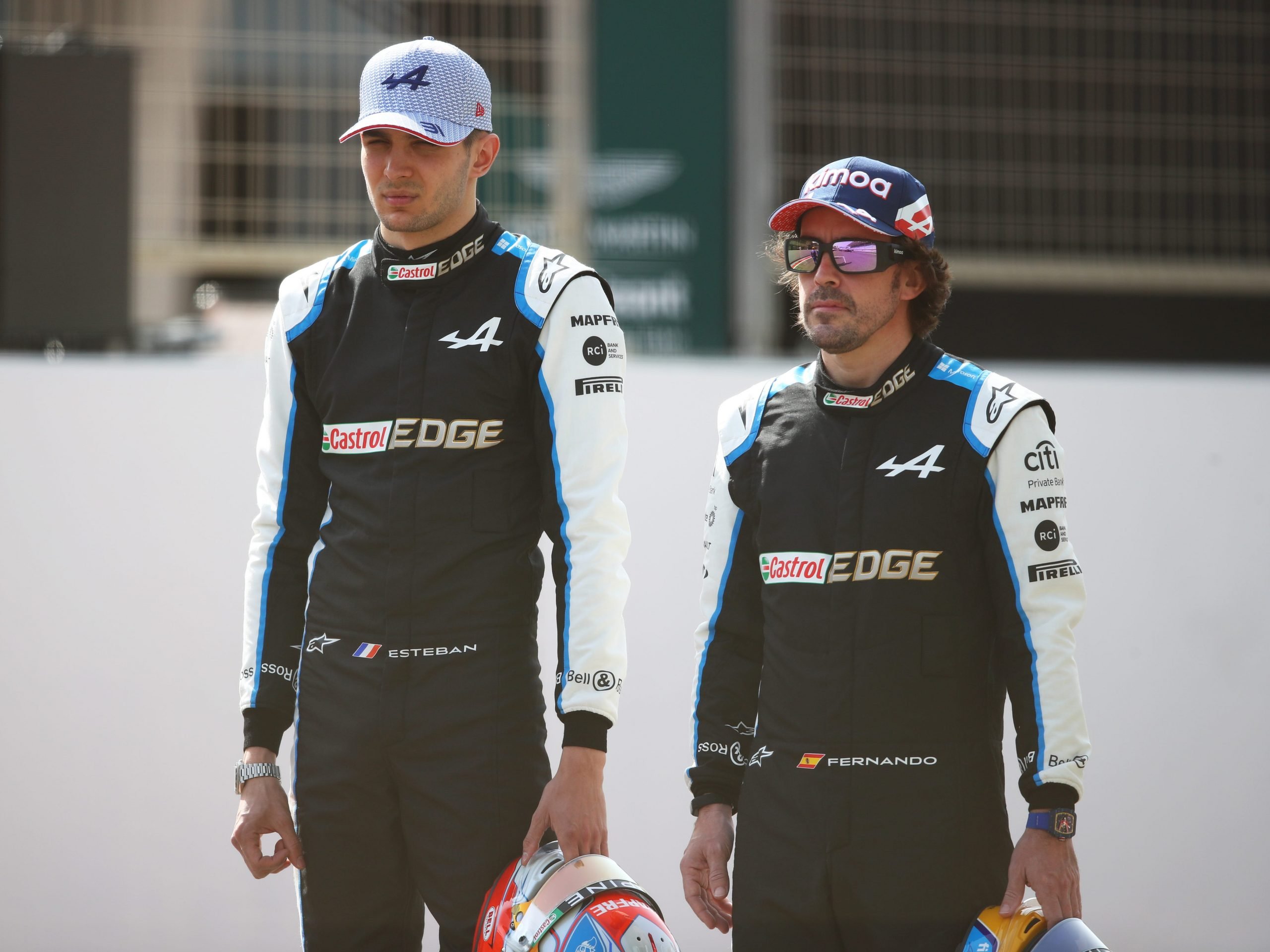 Esteban Ocon and Fernando Alonso