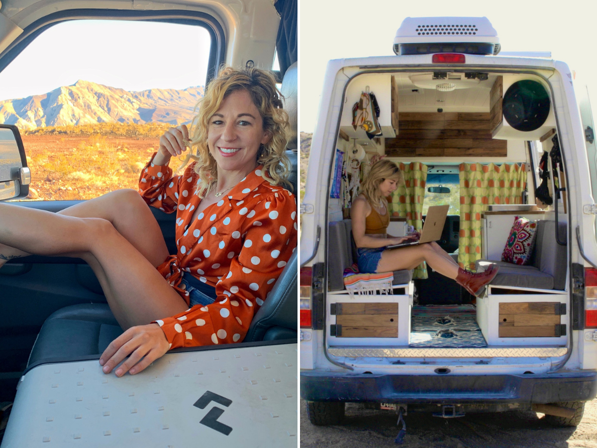 After Lisa Jacobs' breakup, she continued living in a van. Today, she runs a mentorship program helping others adjust and adapt to van life.