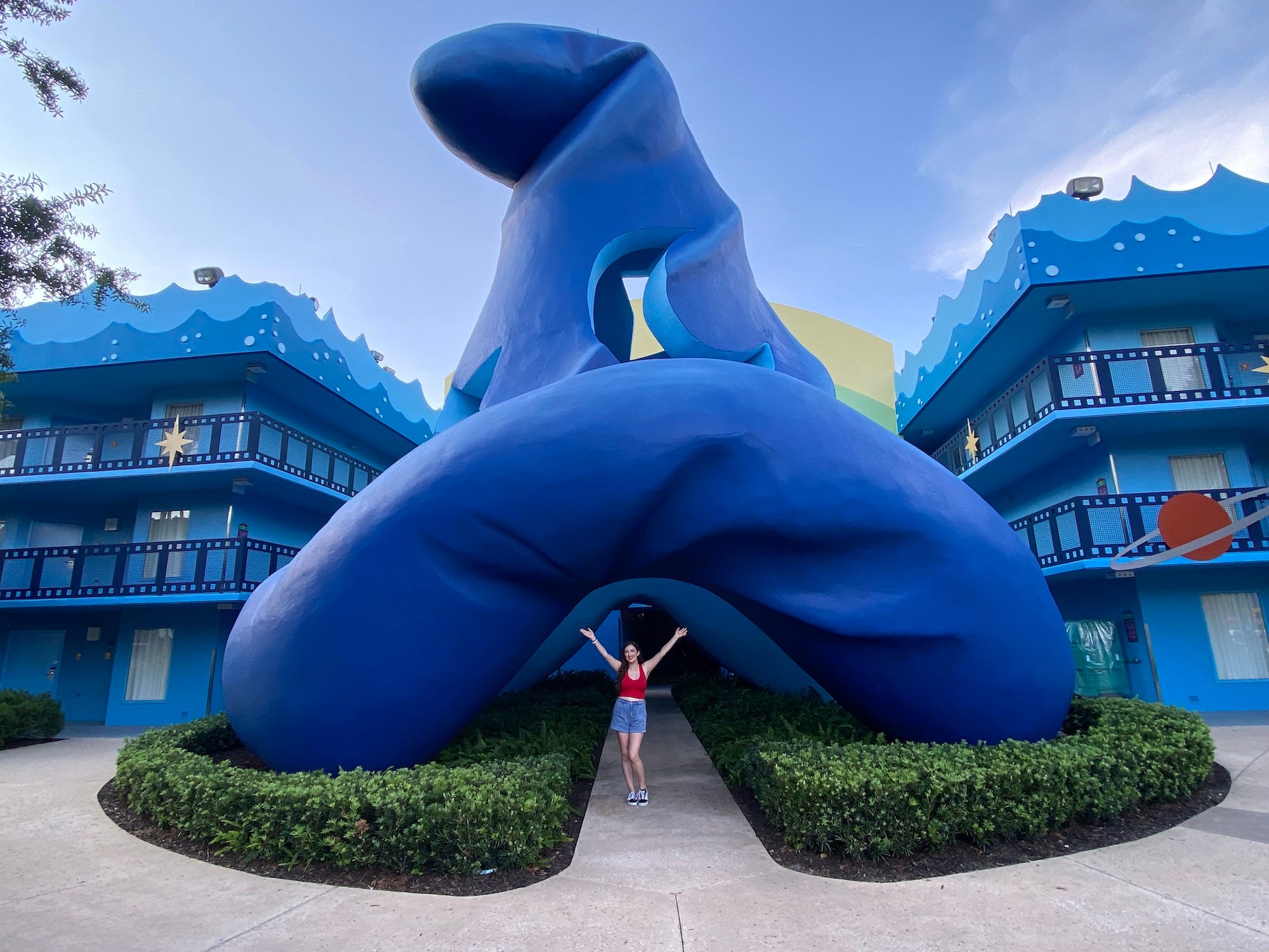 Insider reporter Amanda Krause at Disney World's All-Star Movies hotel.