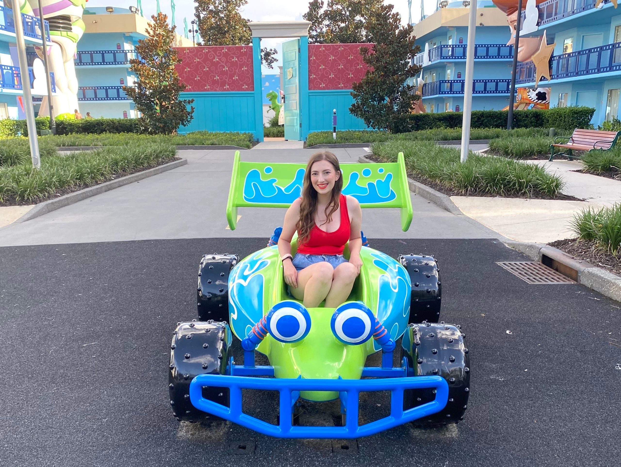 Insider reporter Amanda Krause at Disney World's All-Star Movies resort.