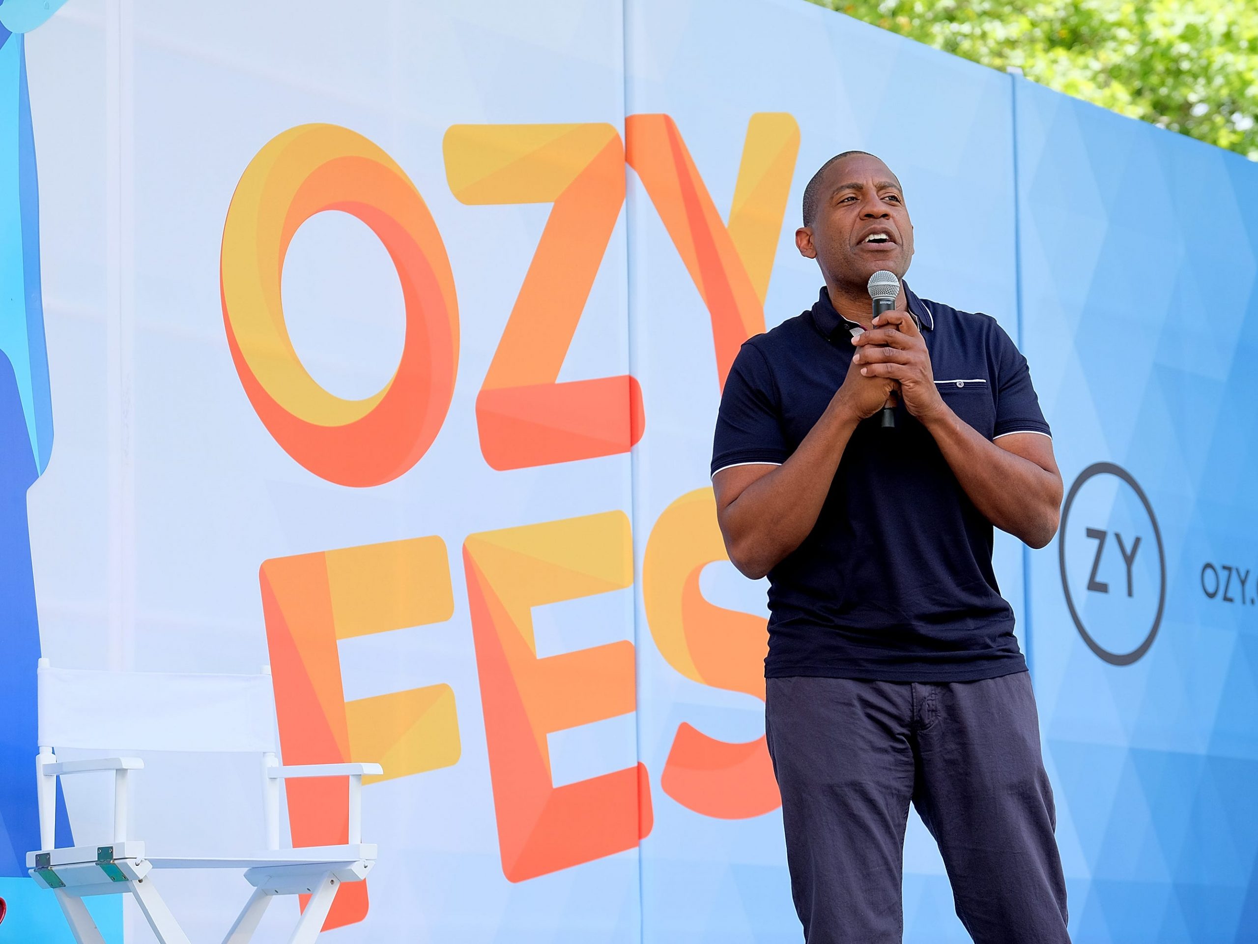 Carlos Watson speaks onstage during OZY FEST 2018 at Rumsey Playfield, Central Park on July 21, 2018 in New York City.