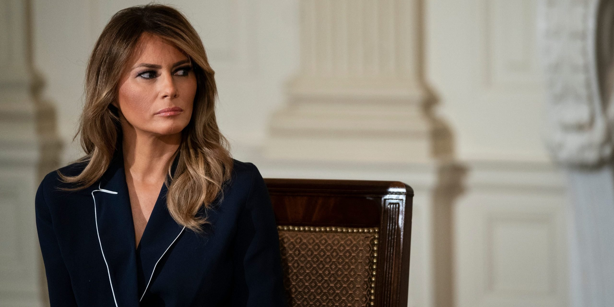 Melania Trump sitting