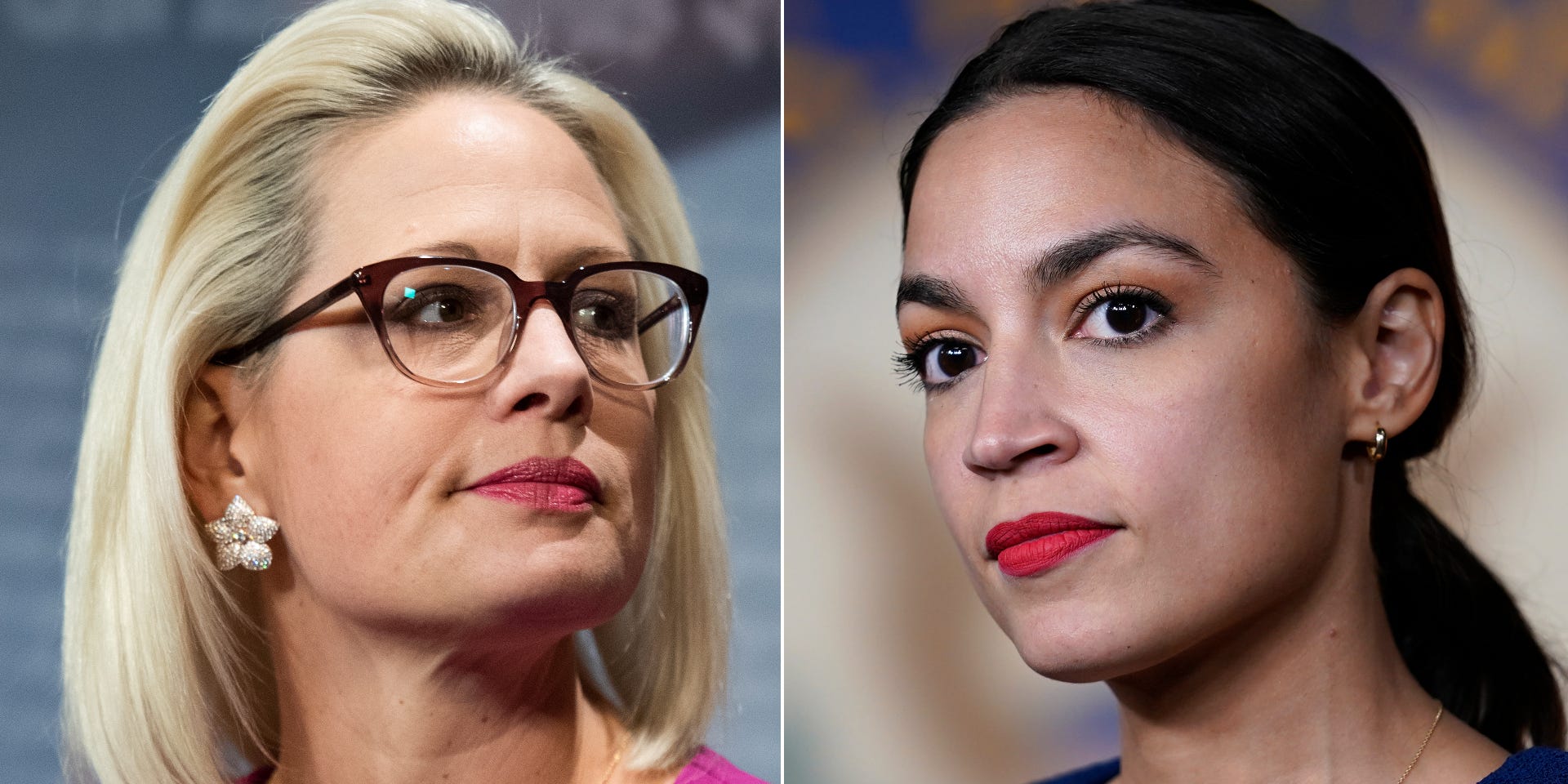 Sen. Kyrsten Sinema, D-Ariz.; Rep. Alexandria Ocasio-Cortez, D-N.Y.