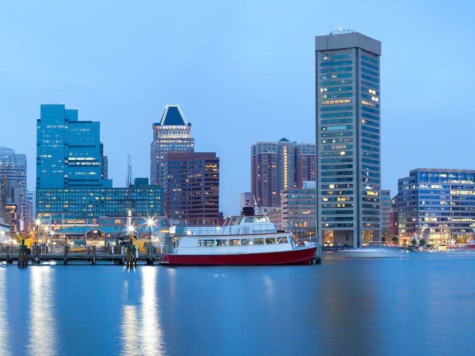 Baltimore city skyline