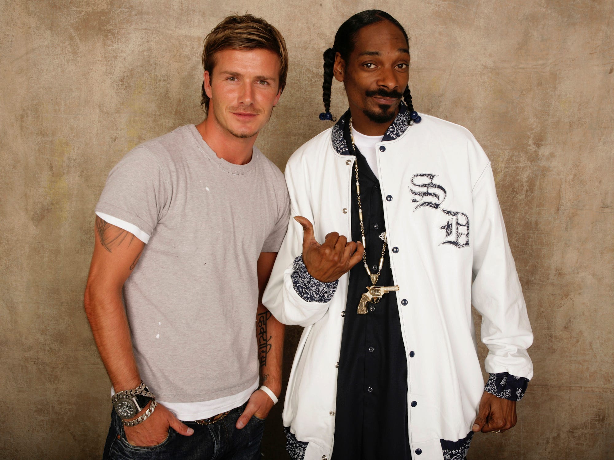 Snoop Dogg and David Beckham