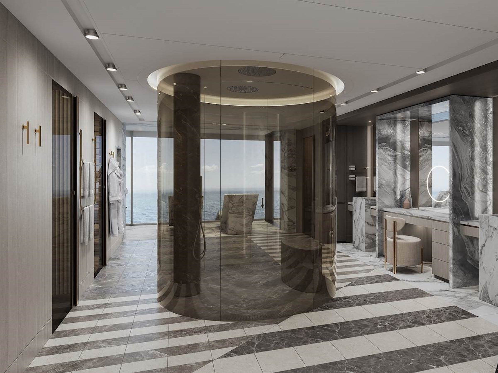 Seven Seas Grandeur's Regent Suite's bathroom