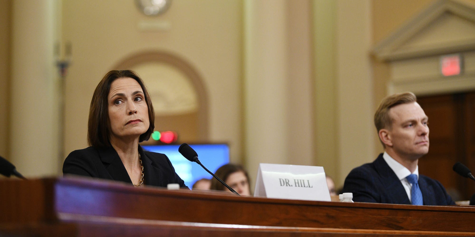 Fiona Hill testifies before the U.S. House Intelligence Committee on Capitol Hill in Washington D.C., the United States, on Nov. 21, 2019.