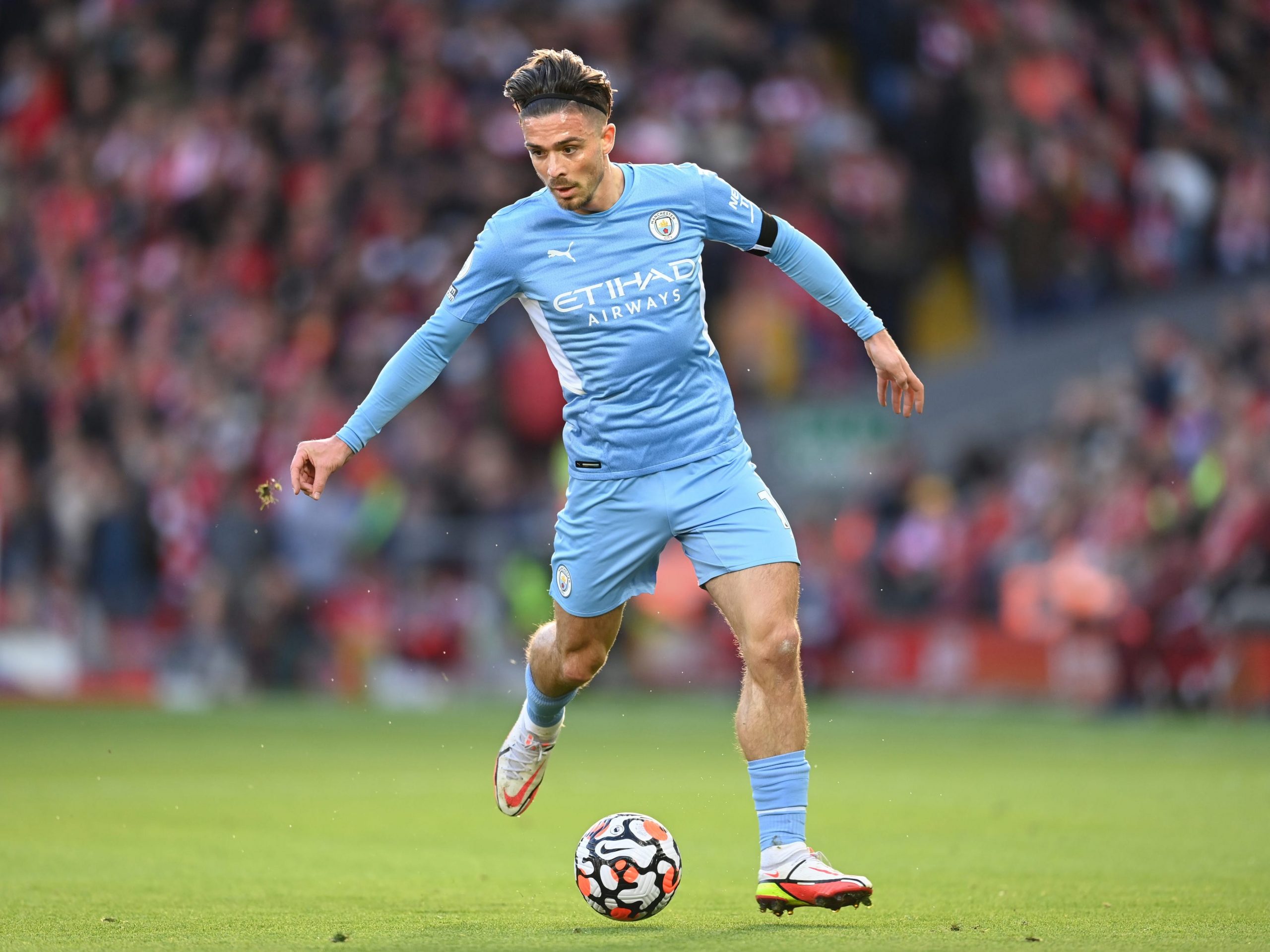 Jack Grealish playing for Manchester City