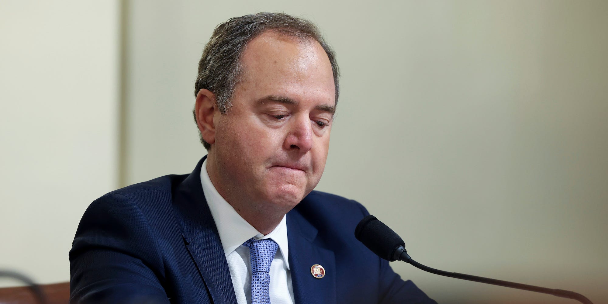 Rep. Adam Schiff at a committee hearing in Washington